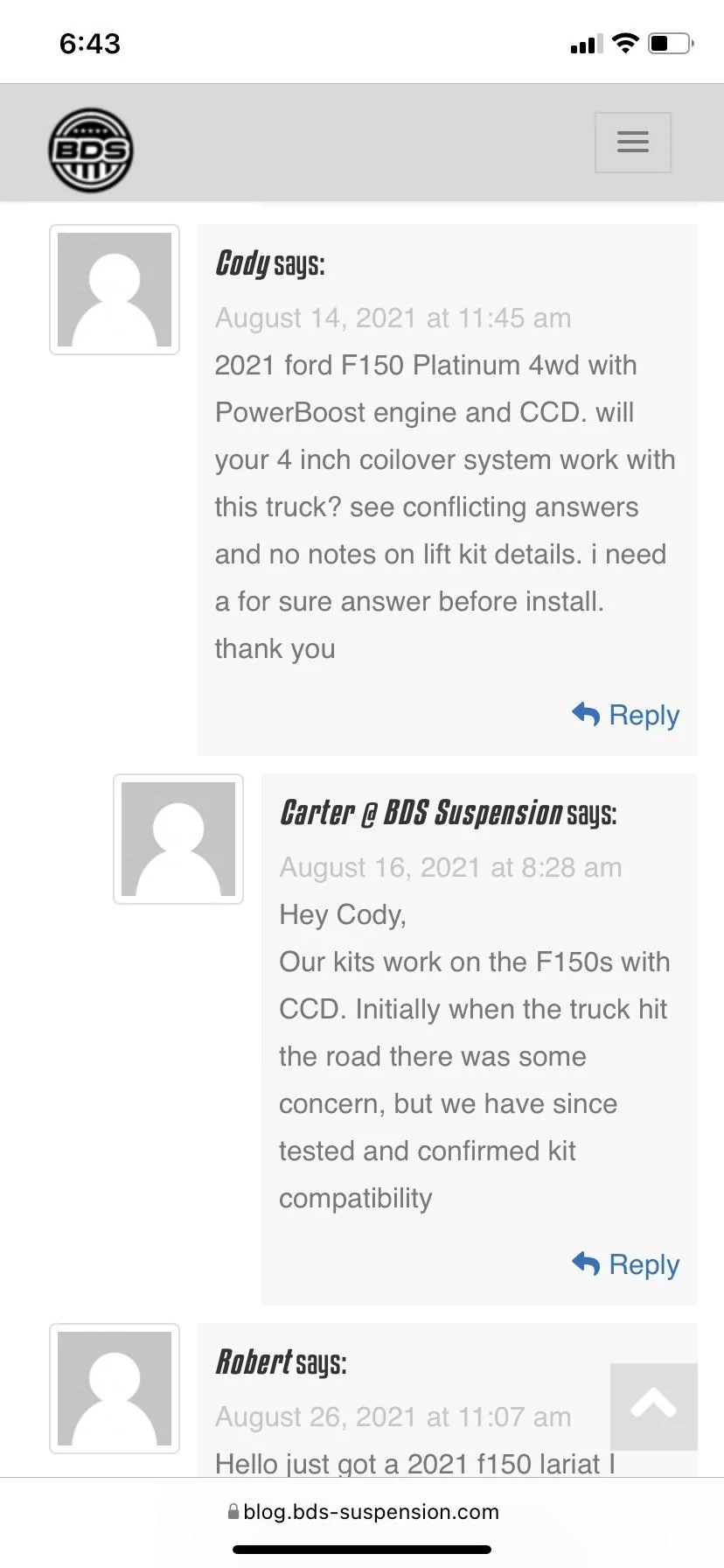 Ford F-150 2021 leveling info with CCD suspension. 38408CD5-466C-4DE6-BBAF-A72AACBD68F6