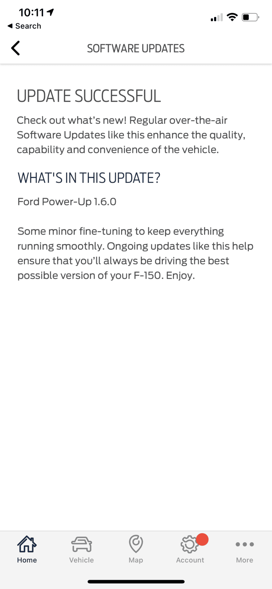 Ford F-150 Received software OTA 7/27/21 over night and experience today 3D2E87BE-6916-4606-96E4-903C32DECA2C