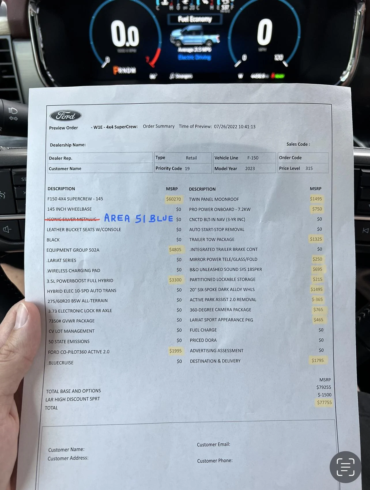 Ford F-150 2023 F150 Orders 419C6537-9429-4490-B9DA-954C2D5122C8