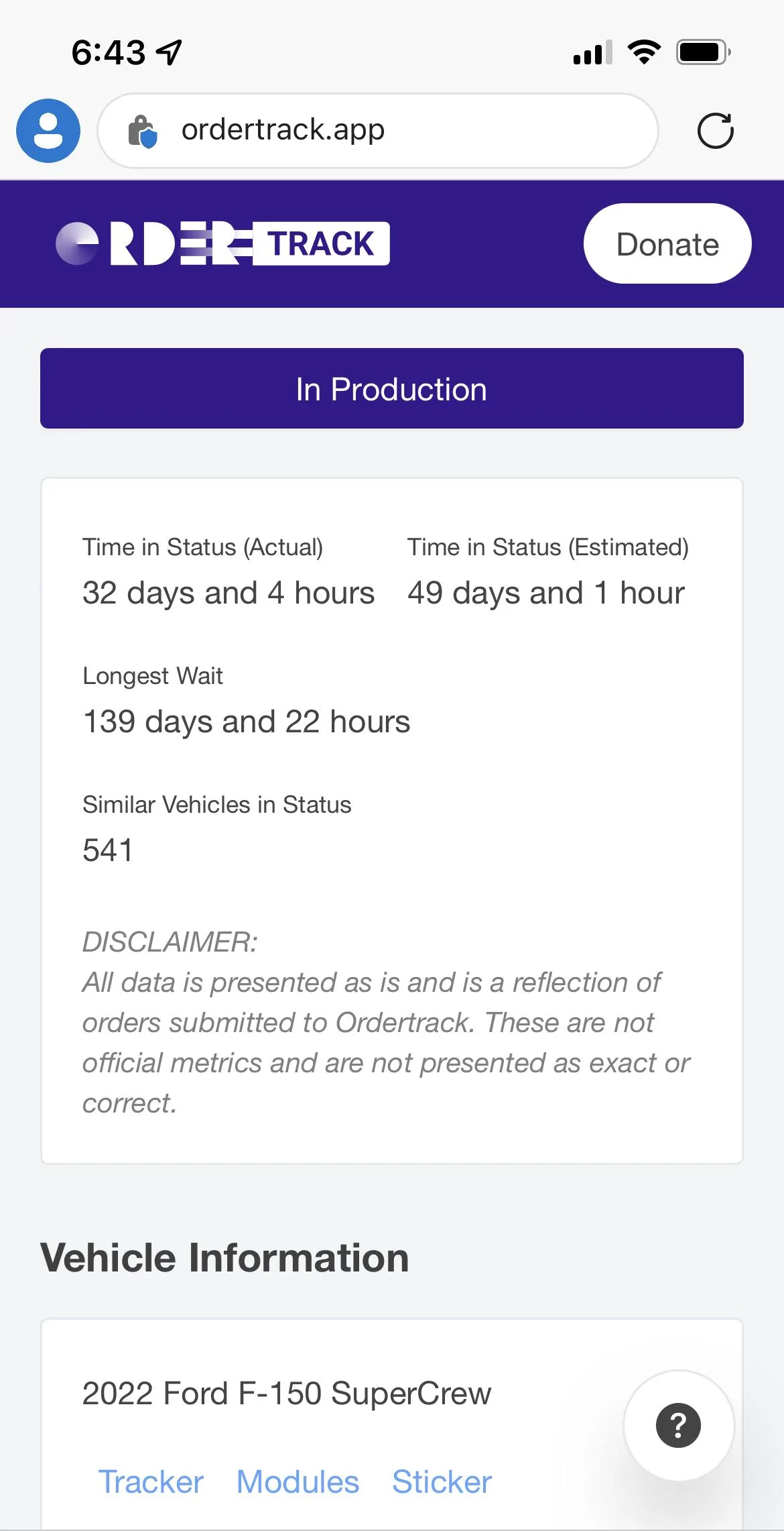 Ford F-150 7/11/2022 build week 451A2A7D-F650-48A3-A799-BF26A5E43FA0