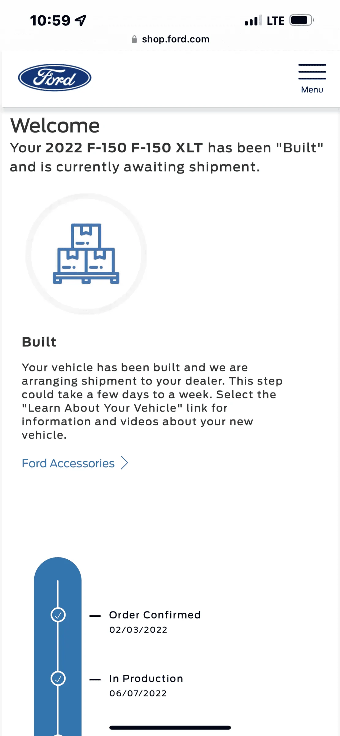 Ford F-150 05/30/2022 Build Week 499442C2-DF97-40E9-B87F-F9D135042EDB