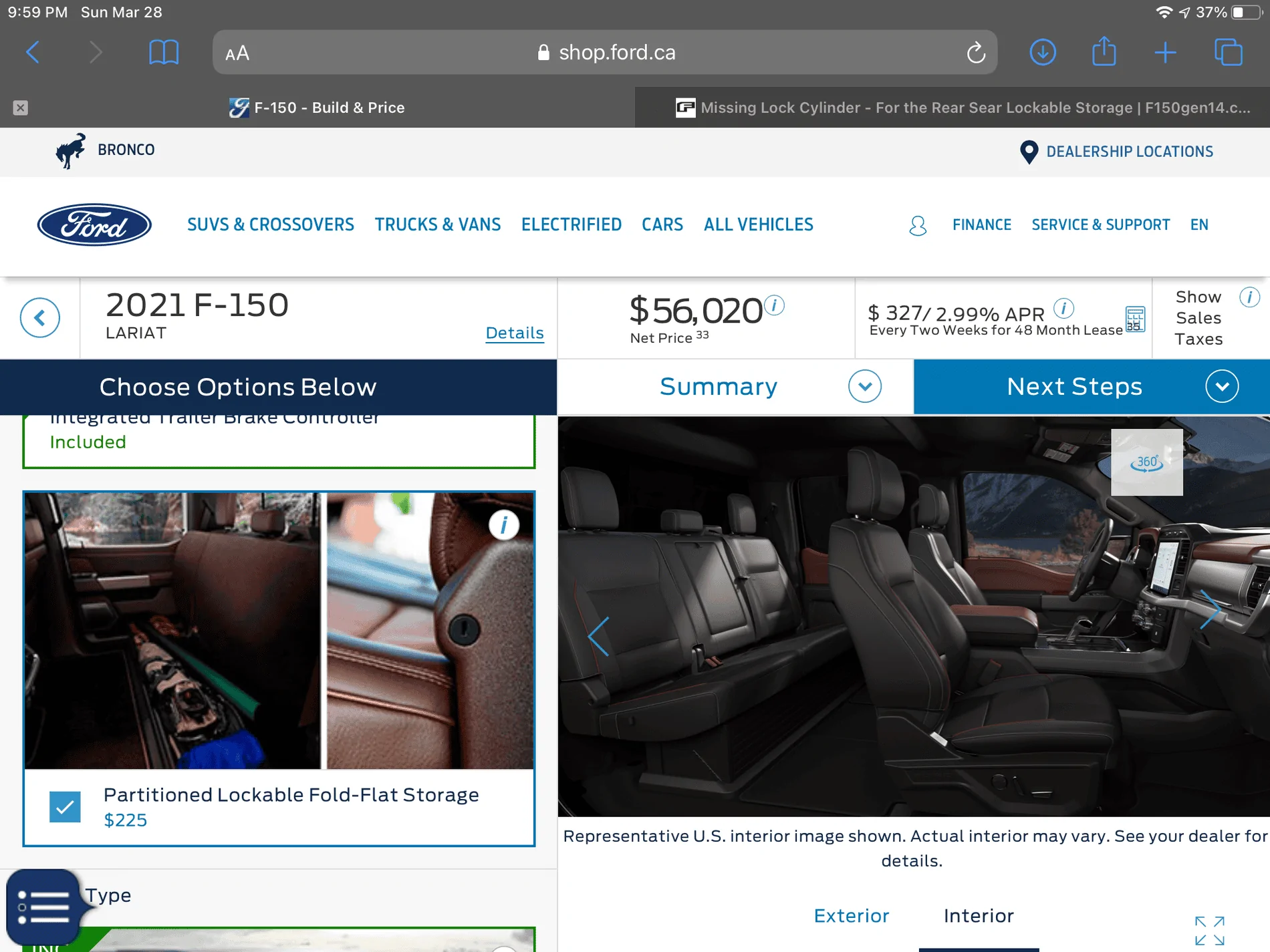 Ford F-150 Missing Lock Cylinder - For the Rear Sear Lockable Storage 4A3D038F-032F-491D-B2C7-536890DDDA00