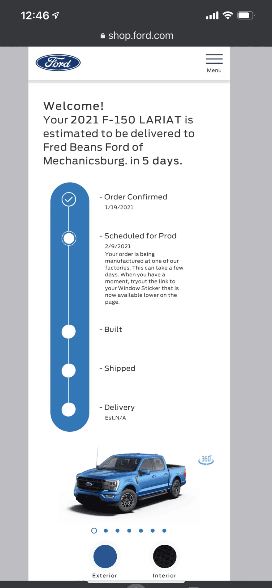 Ford F-150 2/8 builds 4E7F8EA7-070A-4EB7-8346-A3DA35AB96F5