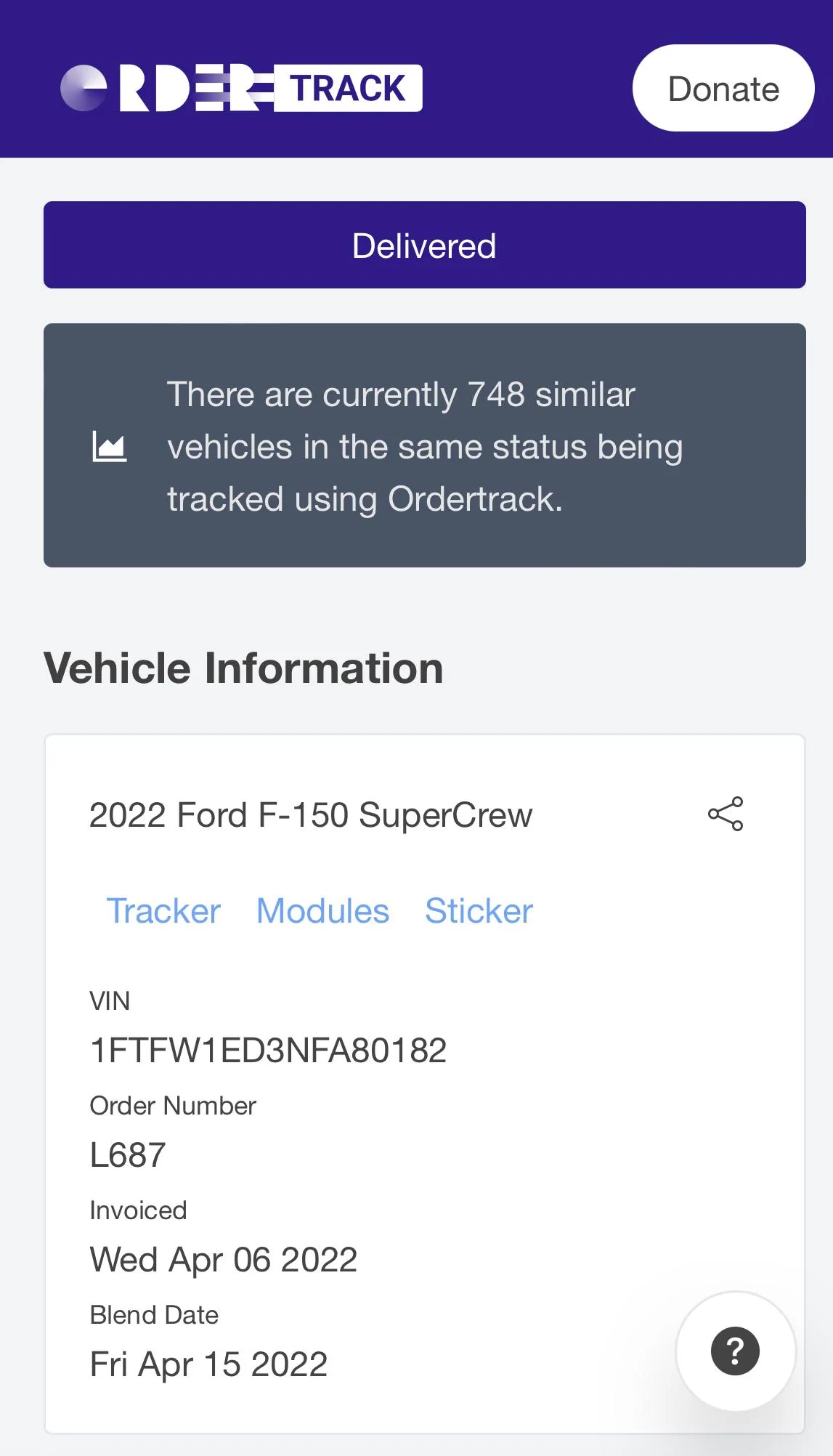Ford F-150 4/18/22 Build Week 4EB6337F-5127-43DB-9C97-9D5904D763EA