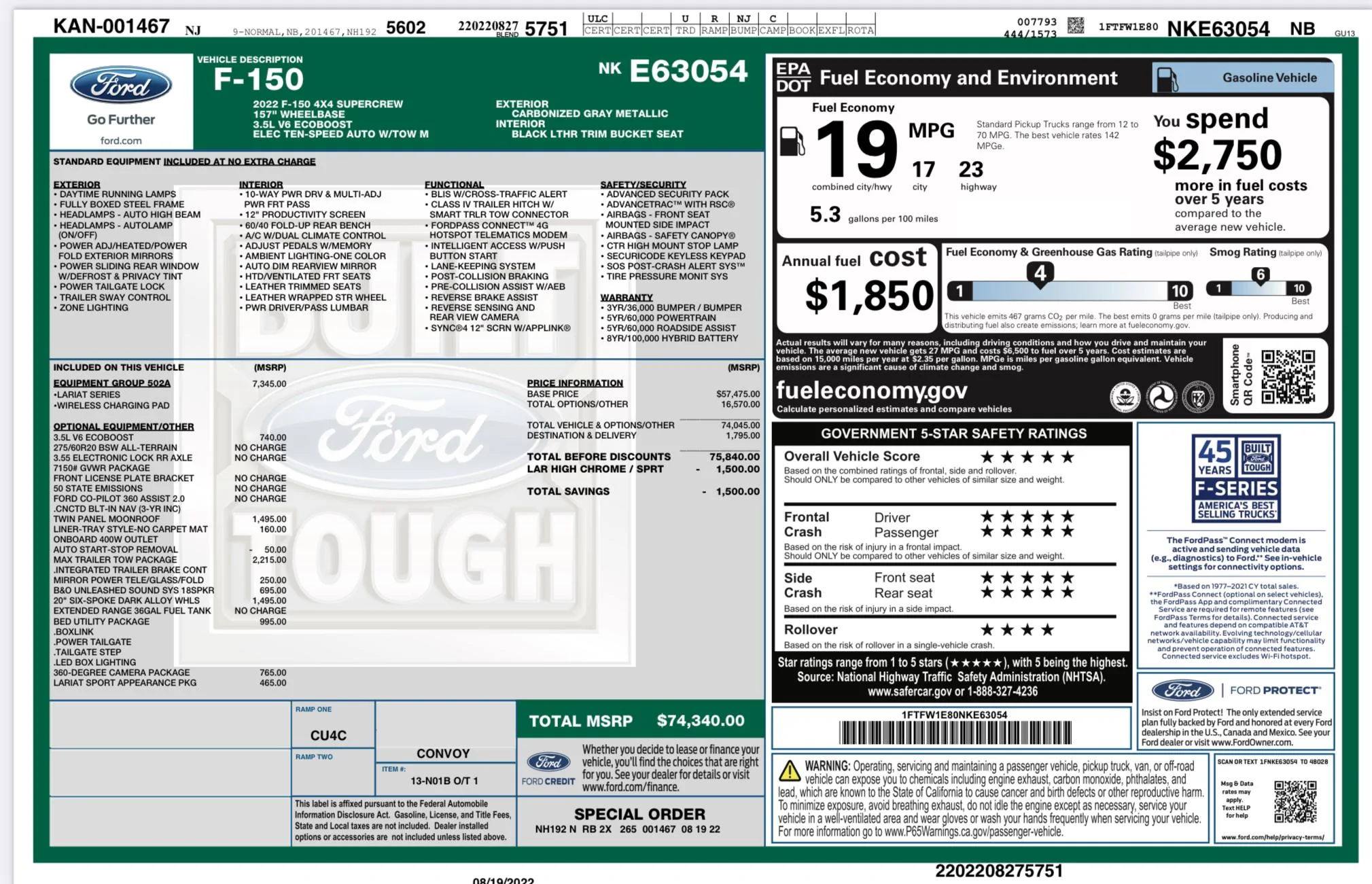 Ford F-150 8/22/2022 Build Week 4F3F8BC7-0C61-4991-9505-88EBEA707CD1