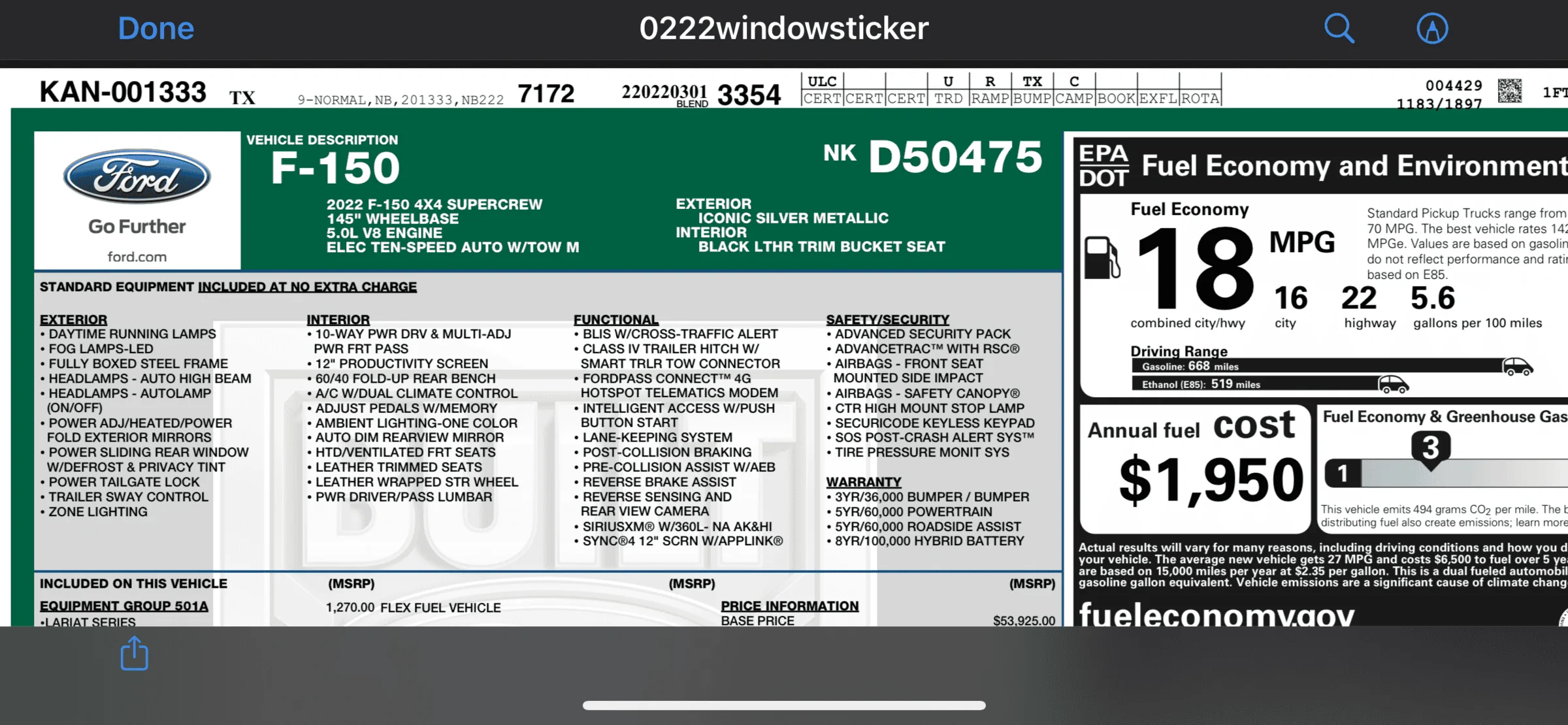 Ford F-150 2/28/22 Build Week Club 51967C1B-A45A-471E-87F3-3BD0314BE4D7