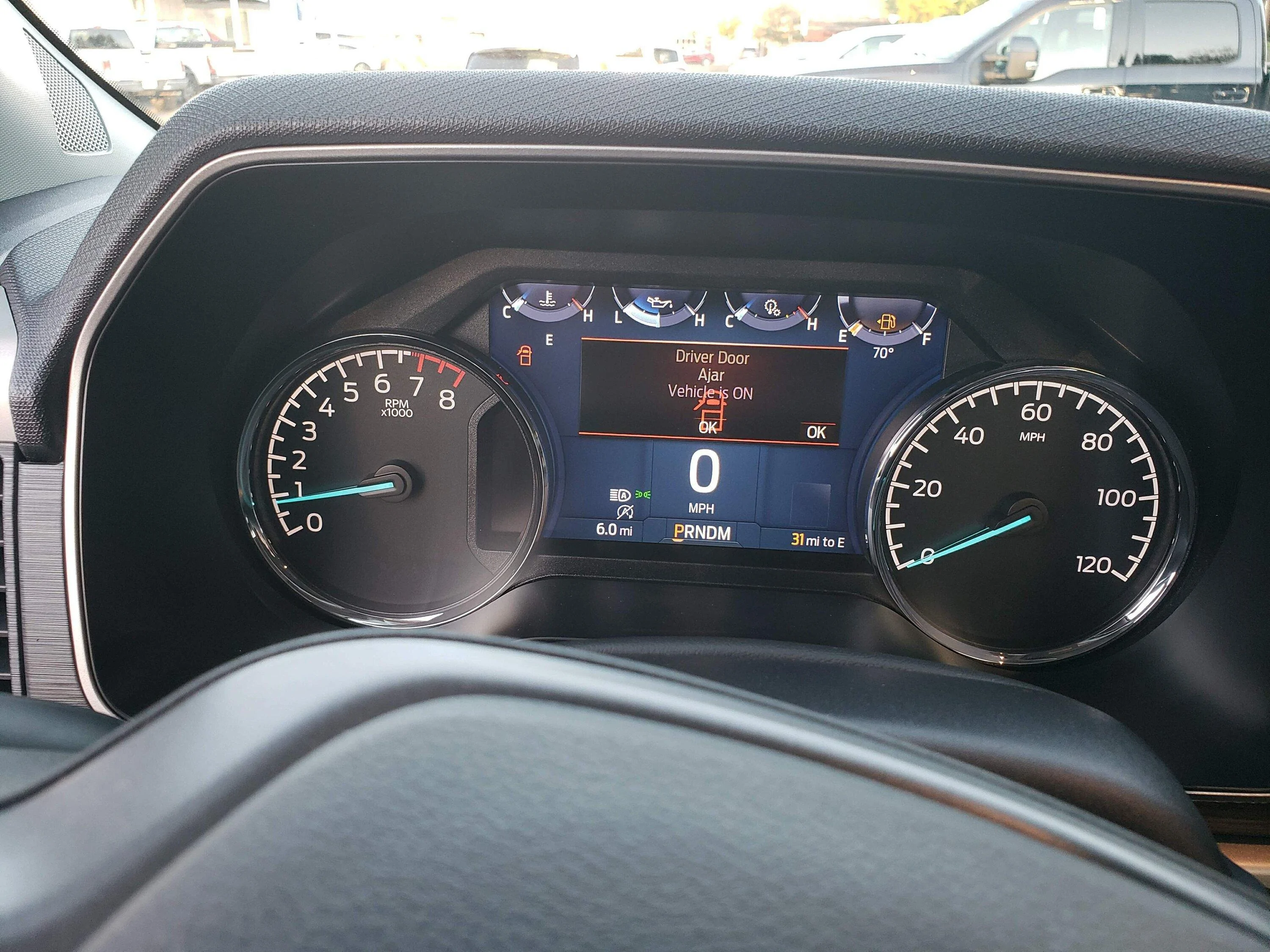Ford F-150 Mileage on Odometer upon delivery 6 Miles