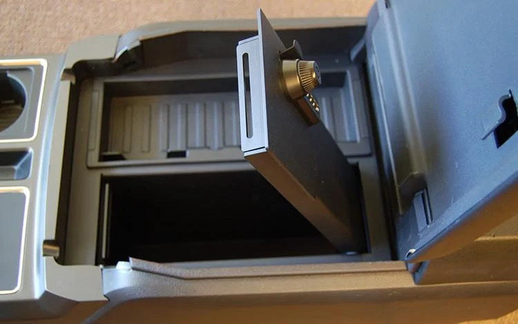 Ford F-150 Console Safe Fitment 627F3137-518C-458E-A93A-9F0D5884C6FA