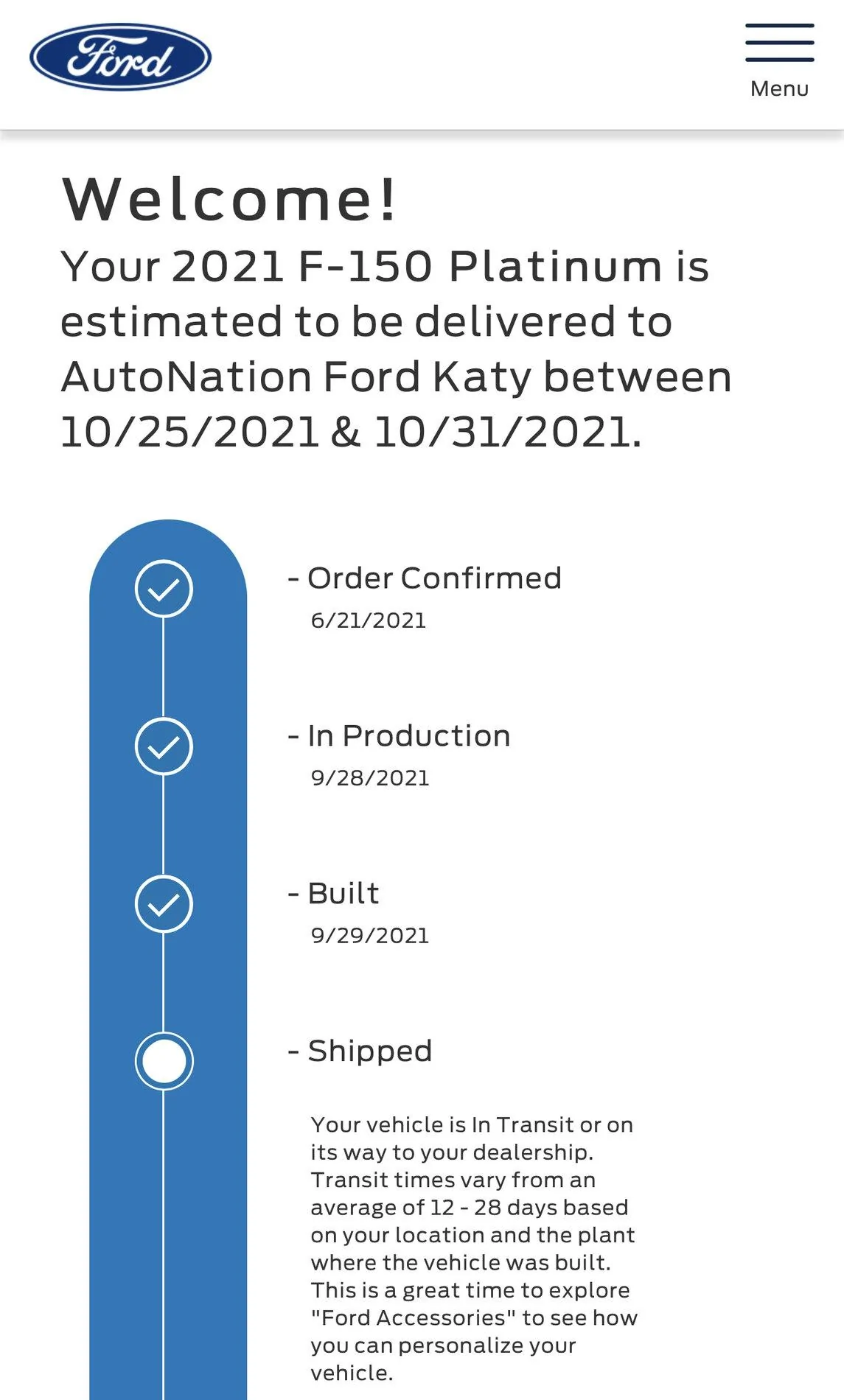 Ford F-150 9/27 Build Week 63360D82-8092-42A6-A48D-C2A7DFB8D9E0