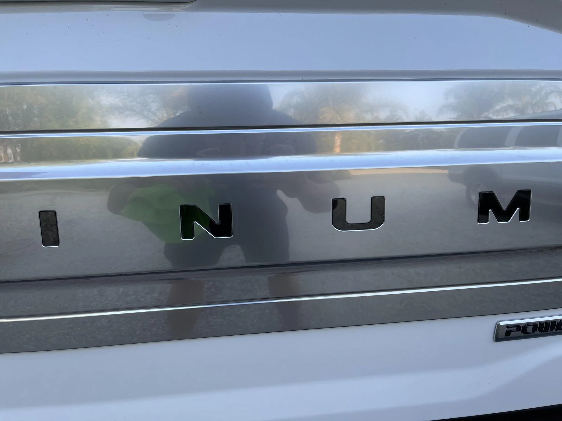 Ford F-150 Platinum tailgate metal lettering 63F78F84-FE56-40ED-BF7A-FCC2BDE79007