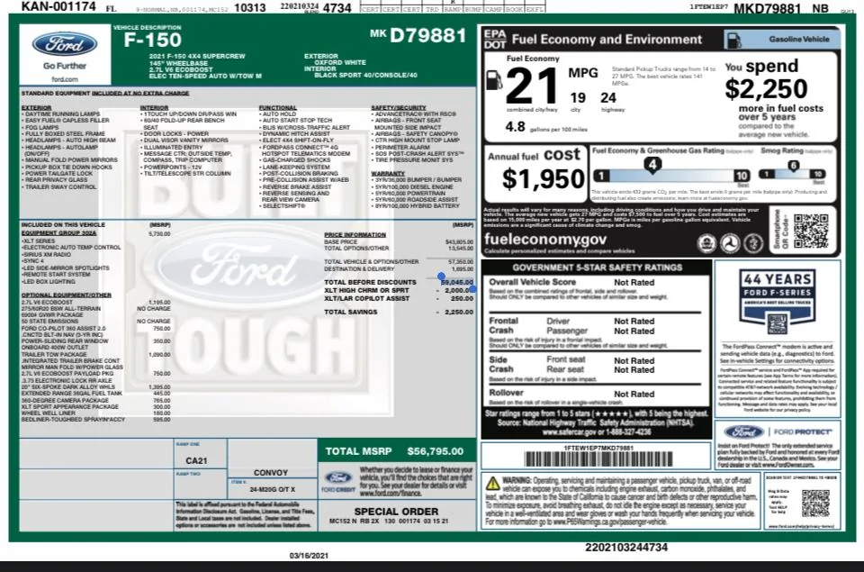 Ford F-150 03/15 Build Week 6B83DA0A-D6F7-4E38-945F-C06DF11367A3