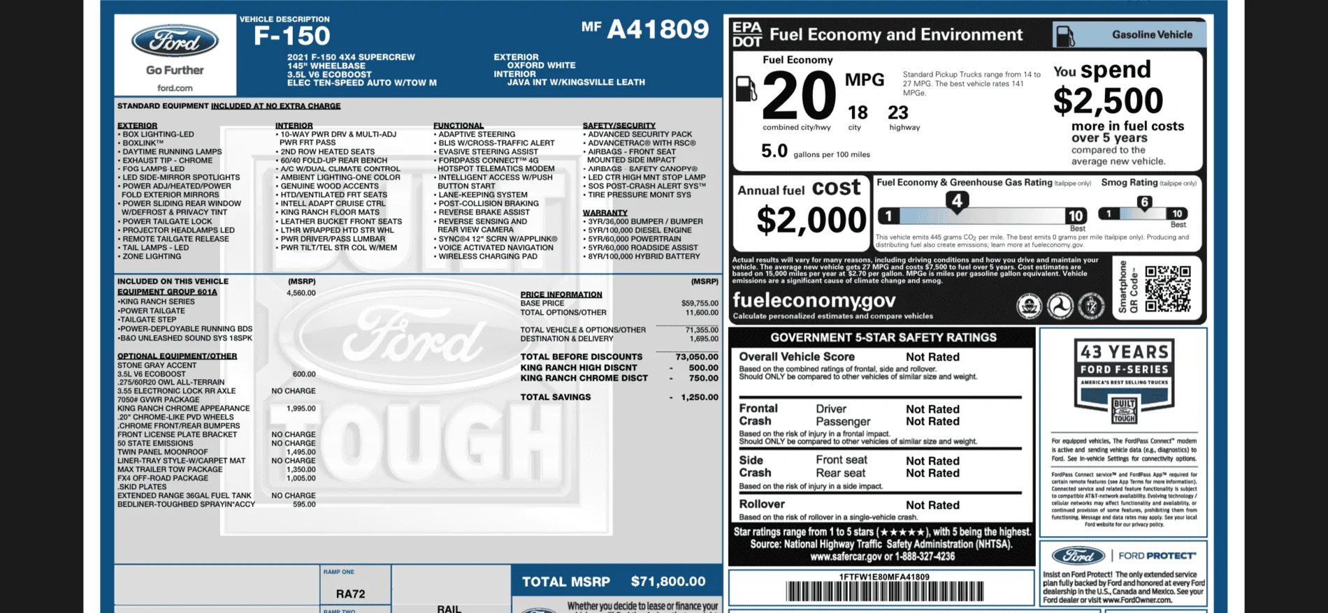 Ford F-150 KING RANCH Interior Photos and Videos (2021+ F-150 -- 14th Gen) 72D0EC93-51A2-40EC-9CF5-D223425059A4