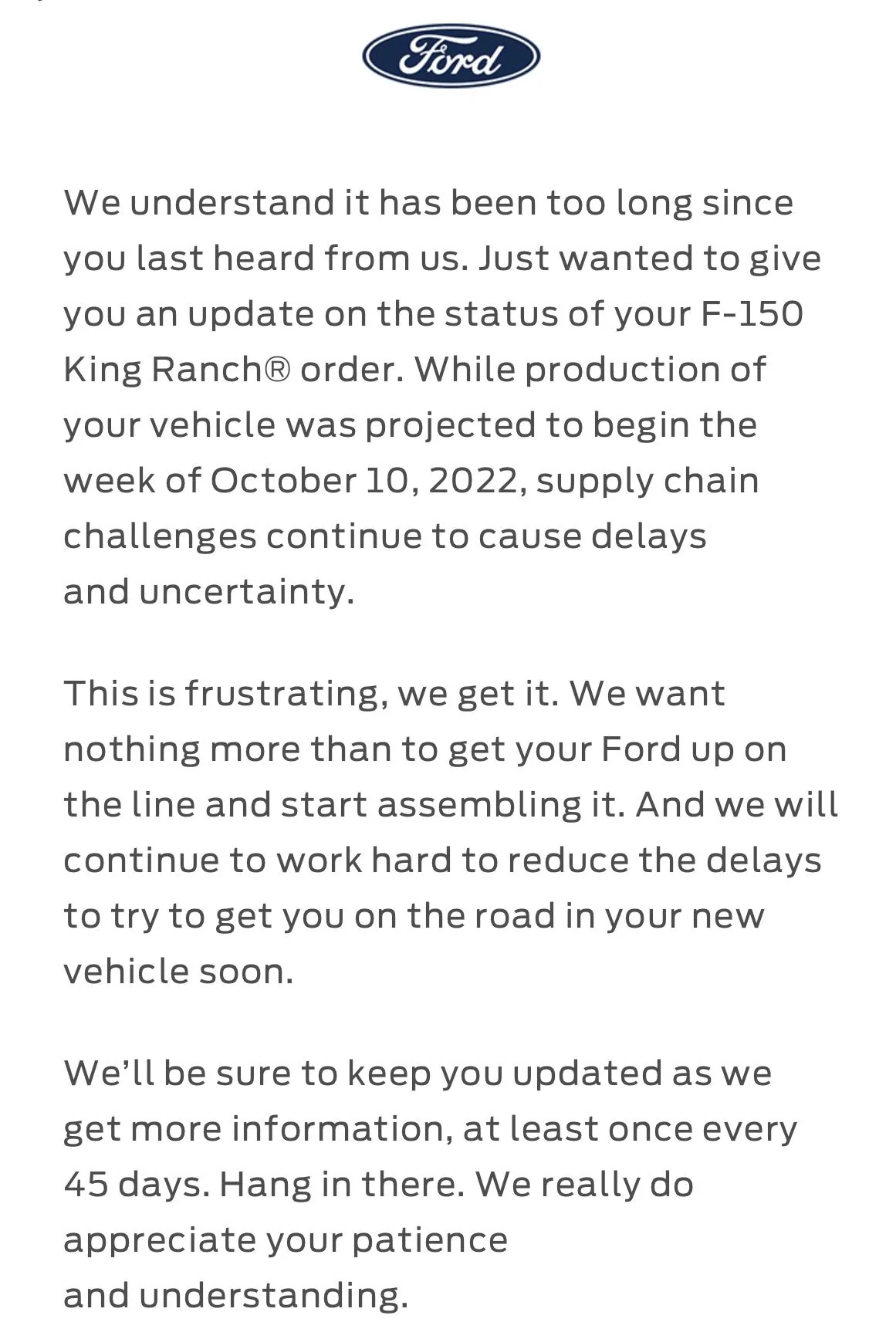 Ford F-150 10/3/2022 Build Week 76D2C51E-AD77-406E-8F54-D5FF7059B46C