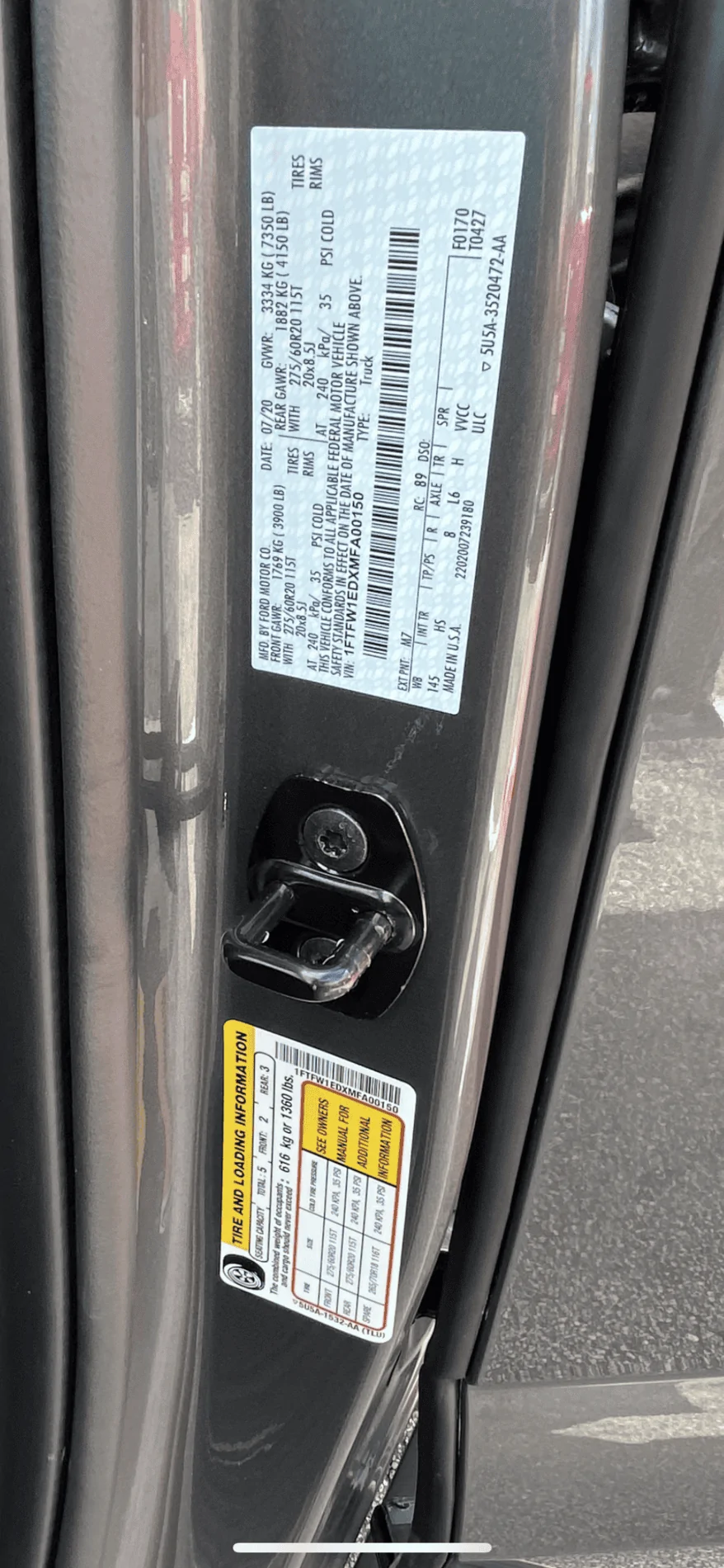 Ford F-150 2021 F-150 Payload Stickers 7CBC53AA-57FA-4A59-A11C-13B542F194CD