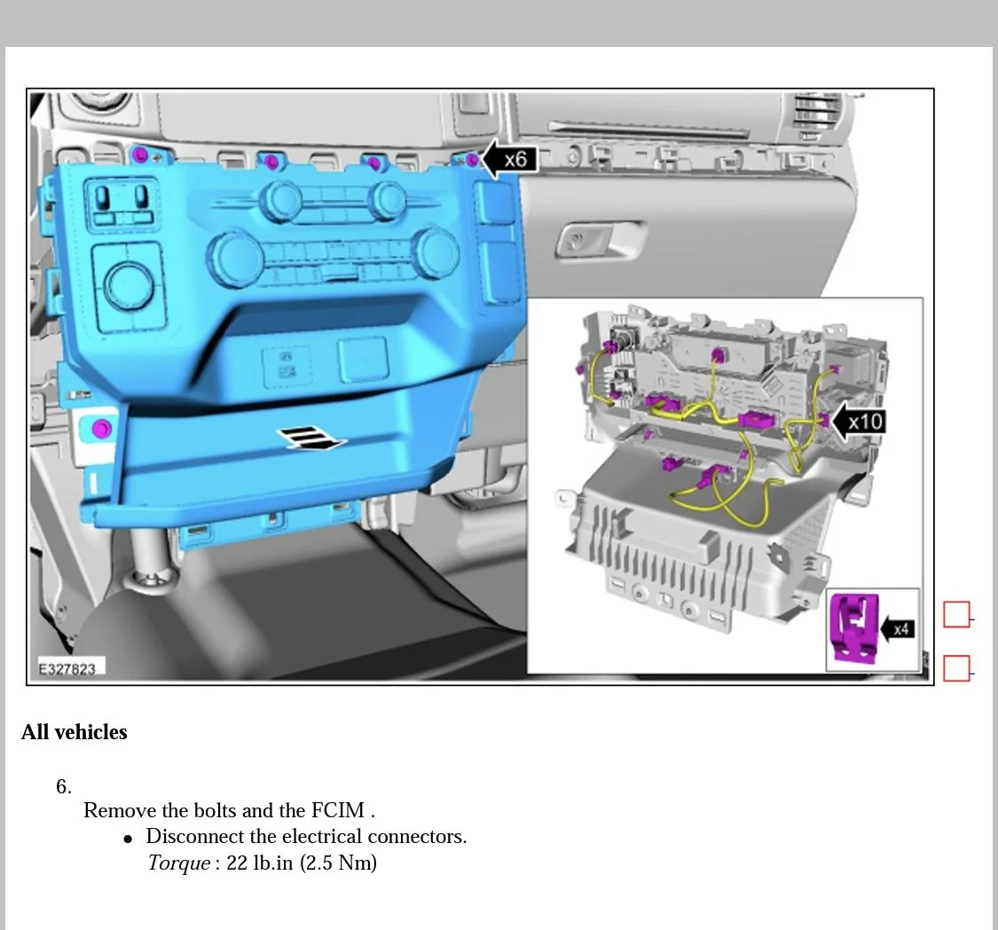 Ford F-150 Lower dash panel removal 826C5A70-5514-424D-926A-48B97EC4A863