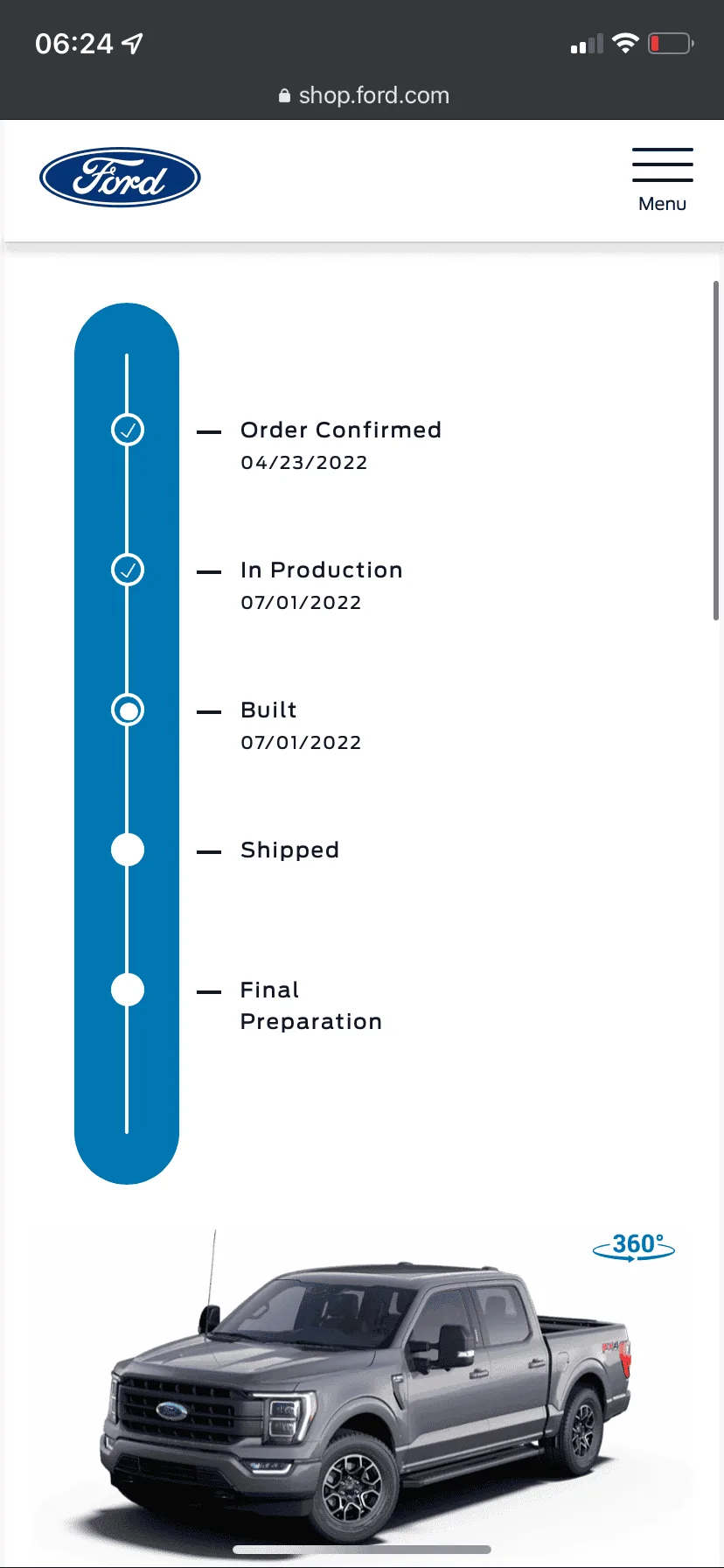 Ford F-150 6/27/2022 Build Week 8294A4DE-21E7-49E4-9DE8-19C9DA439624