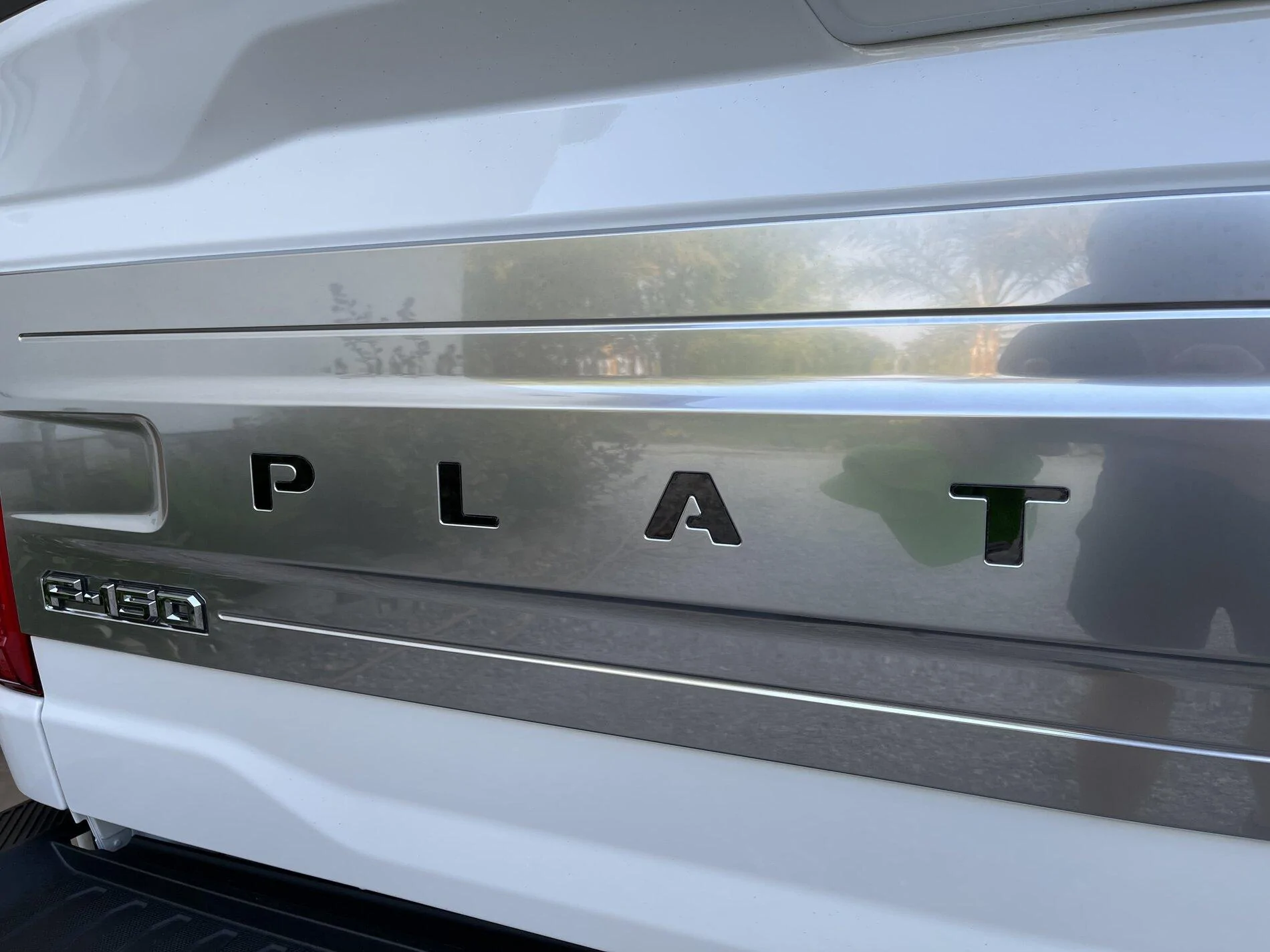 Ford F-150 Platinum tailgate metal lettering 8D9E6602-635D-48F0-92CD-A75D0DCBD0E1