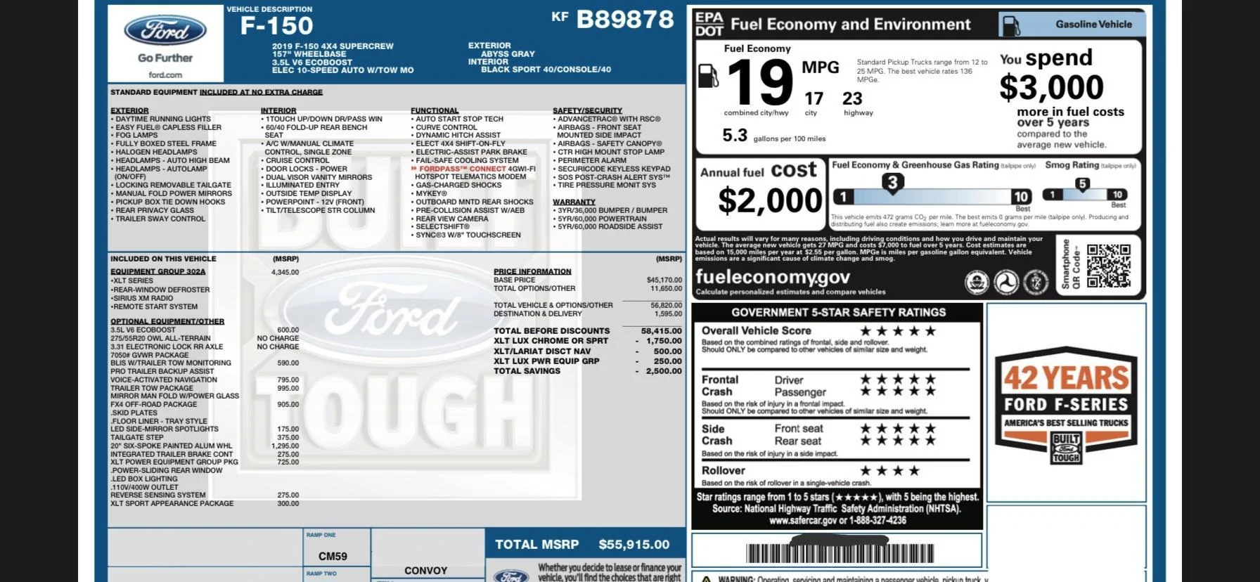 Ford F-150 New Order POwerboost expected payload 8lYaUG4