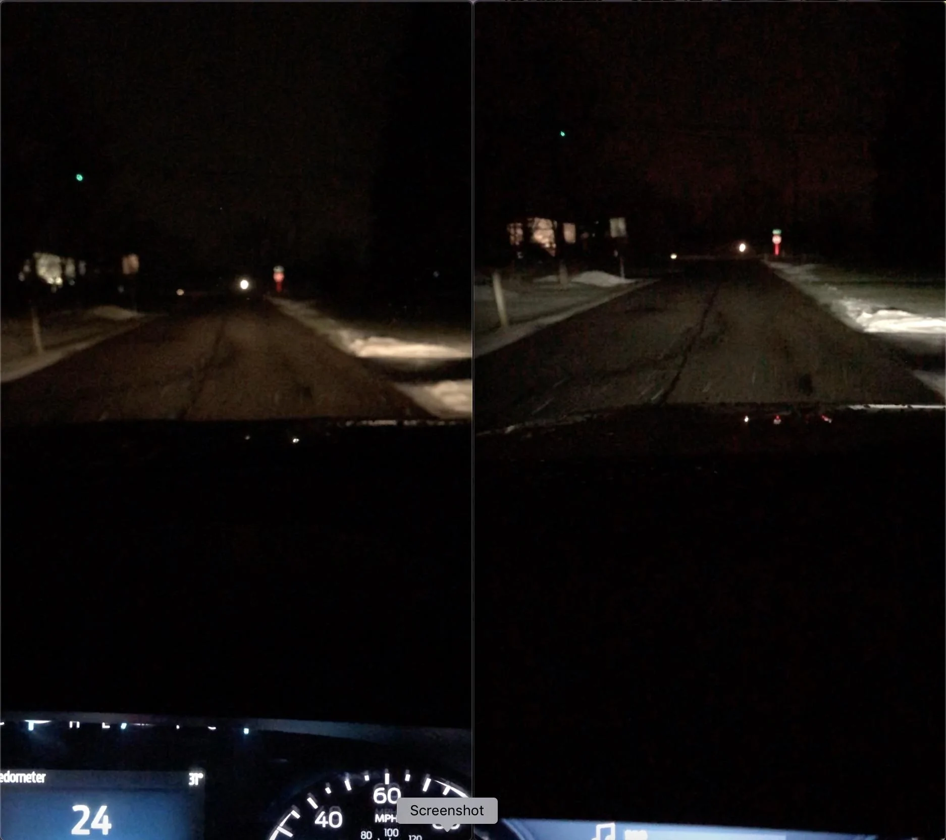 Ford F-150 Halogen vs LED headlights on 2021 F-150 -- real world comparison pics 9