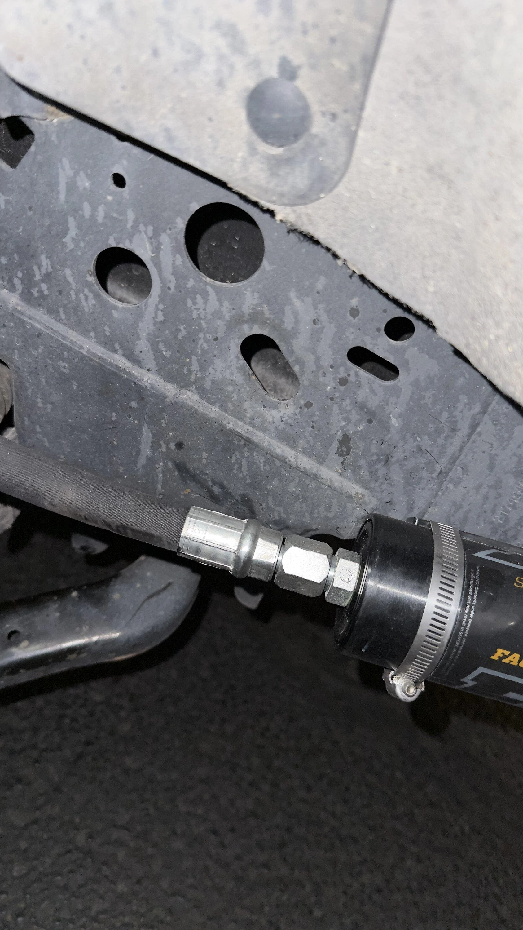 Ford F-150 Tire clearance remote reservoir placement 916EAA41-153F-47DE-AF8C-1B4482168021