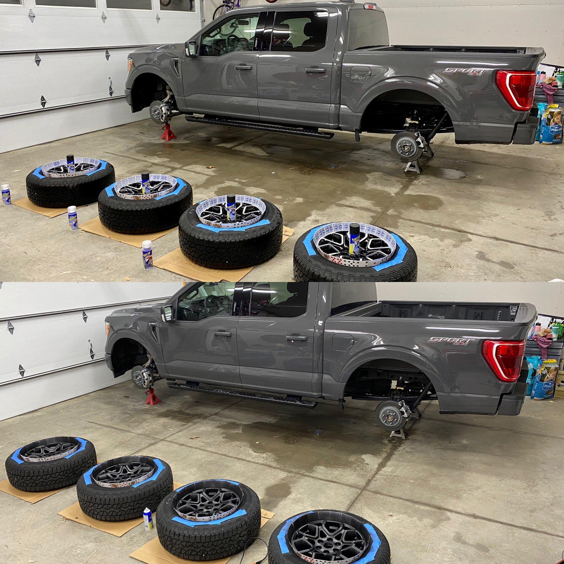 Ford F-150 Factory Wheels Blackout DIY Using Plastidip 937C024D-EB28-4E1E-801A-8B96CCEAE82C
