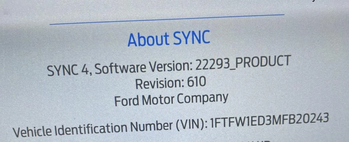 Ford F-150 2021 Job 1 Trucks that aren't getting updates 93D89953-7973-4290-AC6C-8CBD5B0DCF75