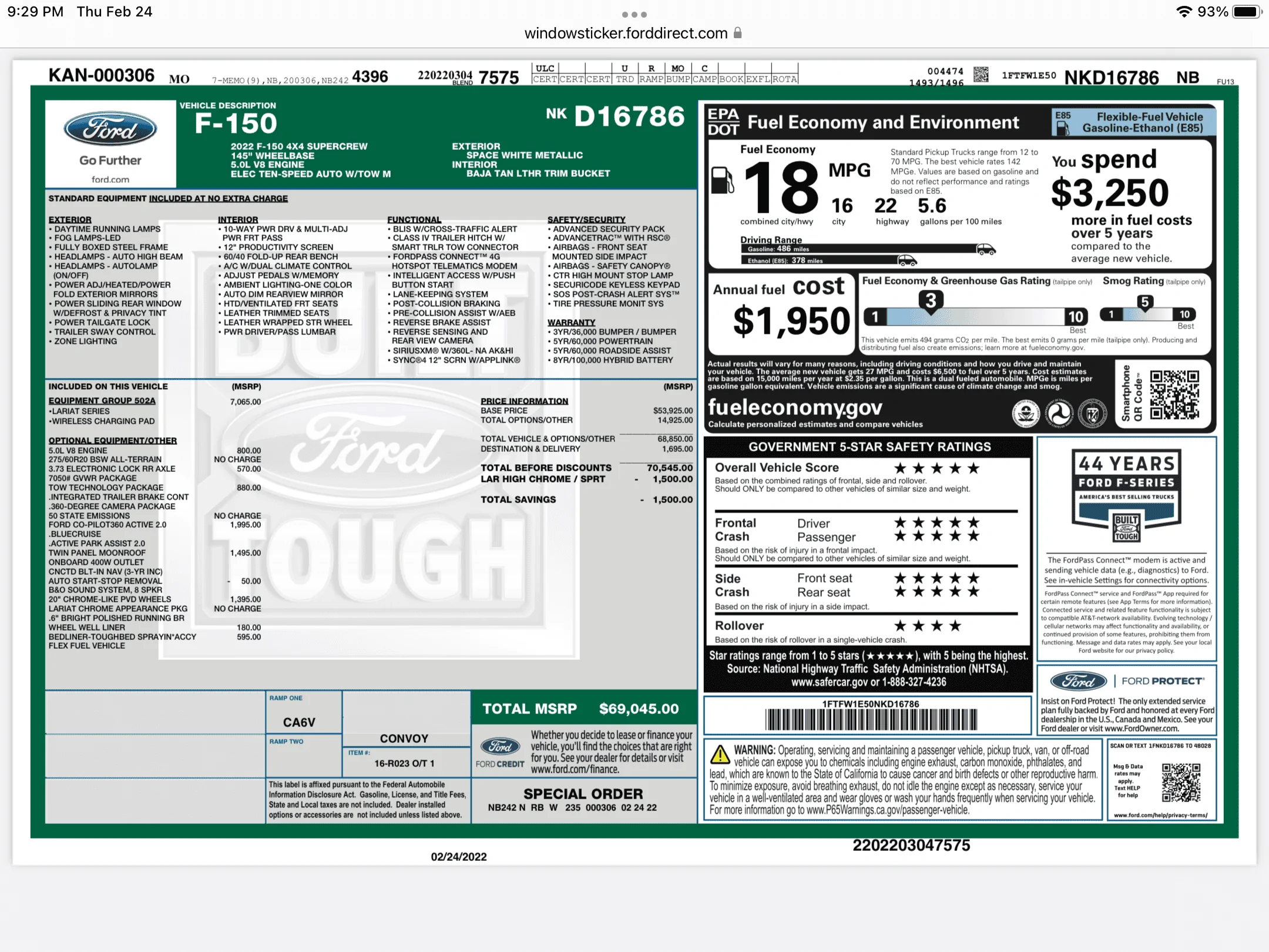 Ford F-150 2/28/22 Build Week Club 9466C649-9656-4134-B92D-7A643E3B43E6