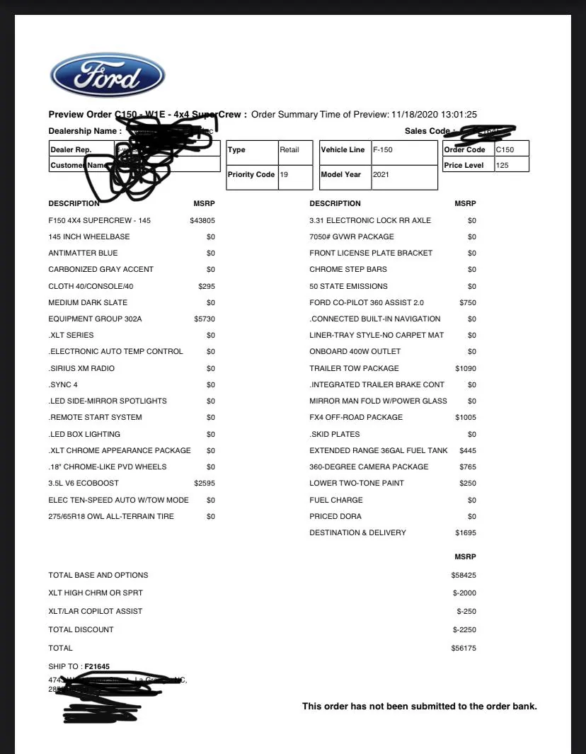 Ford F-150 Did I get a good price? 95E7B4E9-135F-463B-8BC0-06150A0AF76D