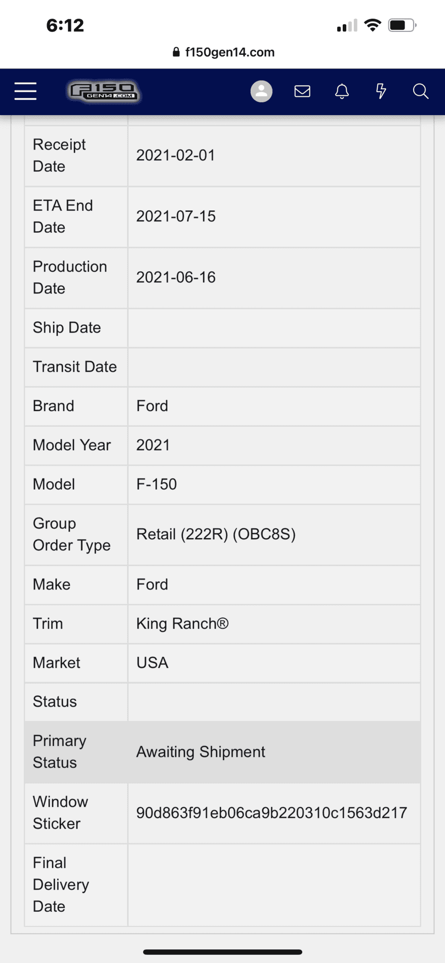 Ford F-150 6/14 Build Week Club 9C5C7855-786B-4AC6-8CED-397453EC2B19
