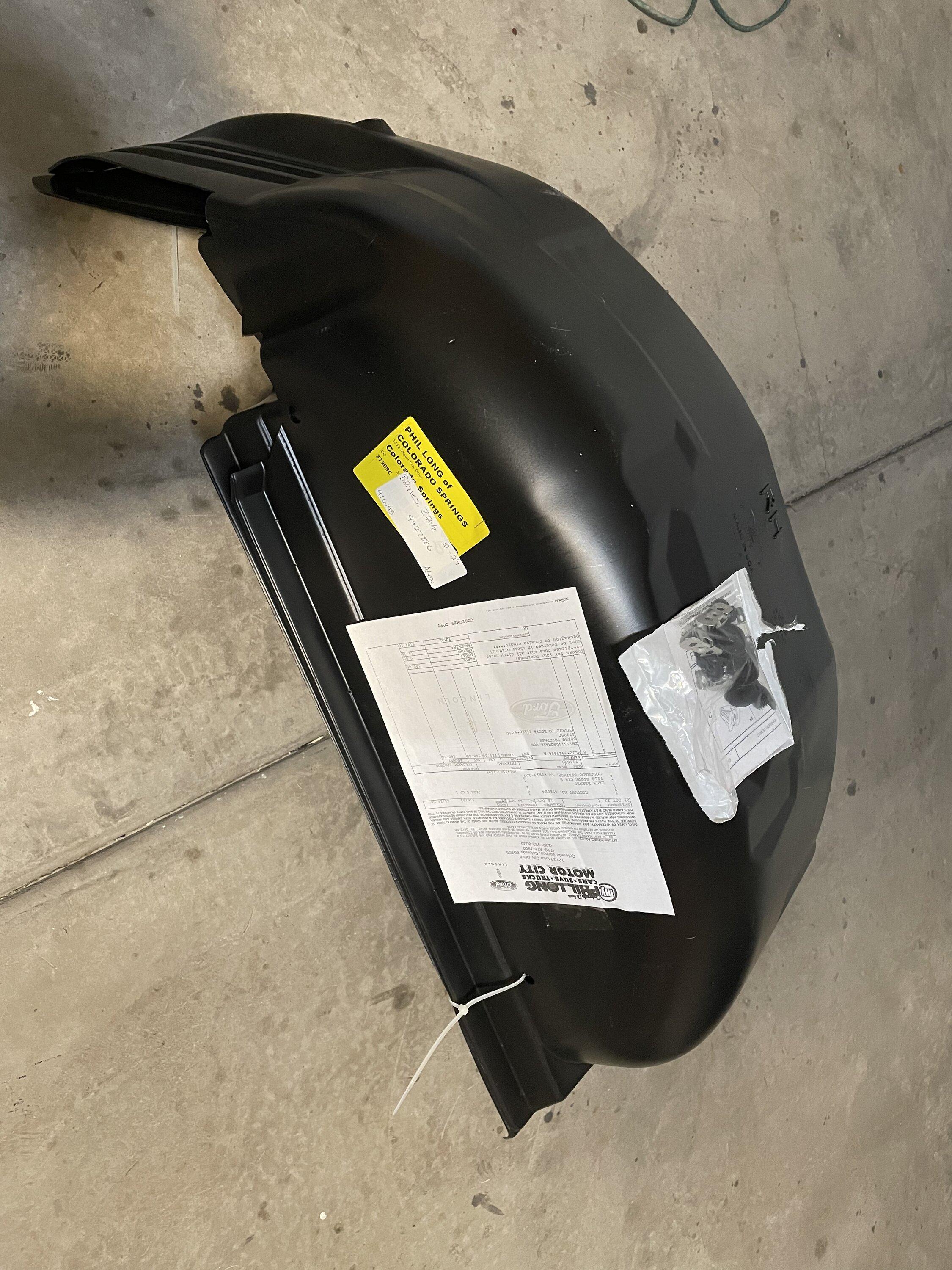 Ford F-150 Brand new 2022 wheel well liners with hardware $125 A25DBE64-01D8-4BB7-A5FE-D832795173EA