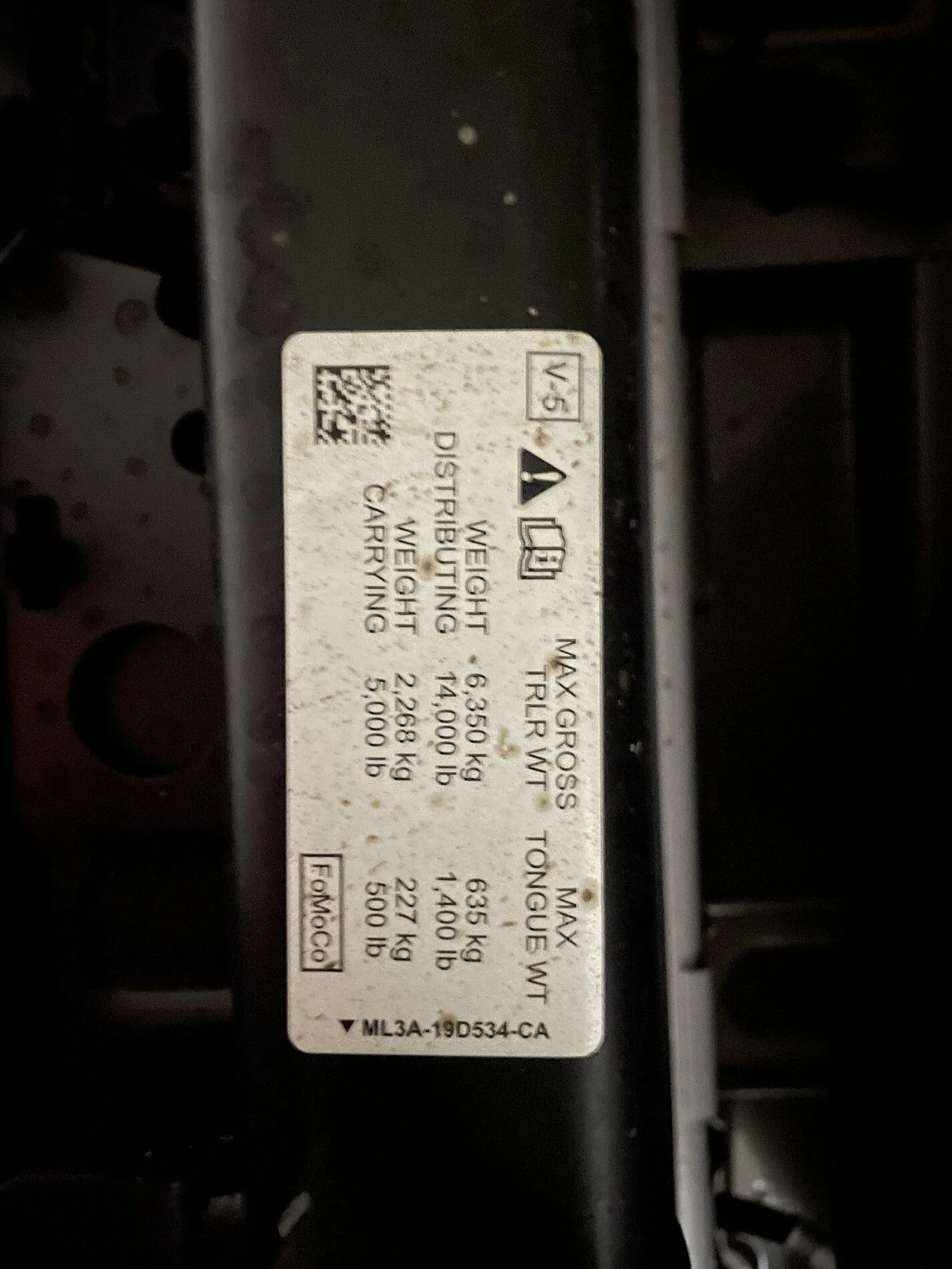 Ford F-150 GAWR (axle) stickers for regular/max tow and EB/PB A453F6C6-F40B-4889-A253-82EFBCA6DC63