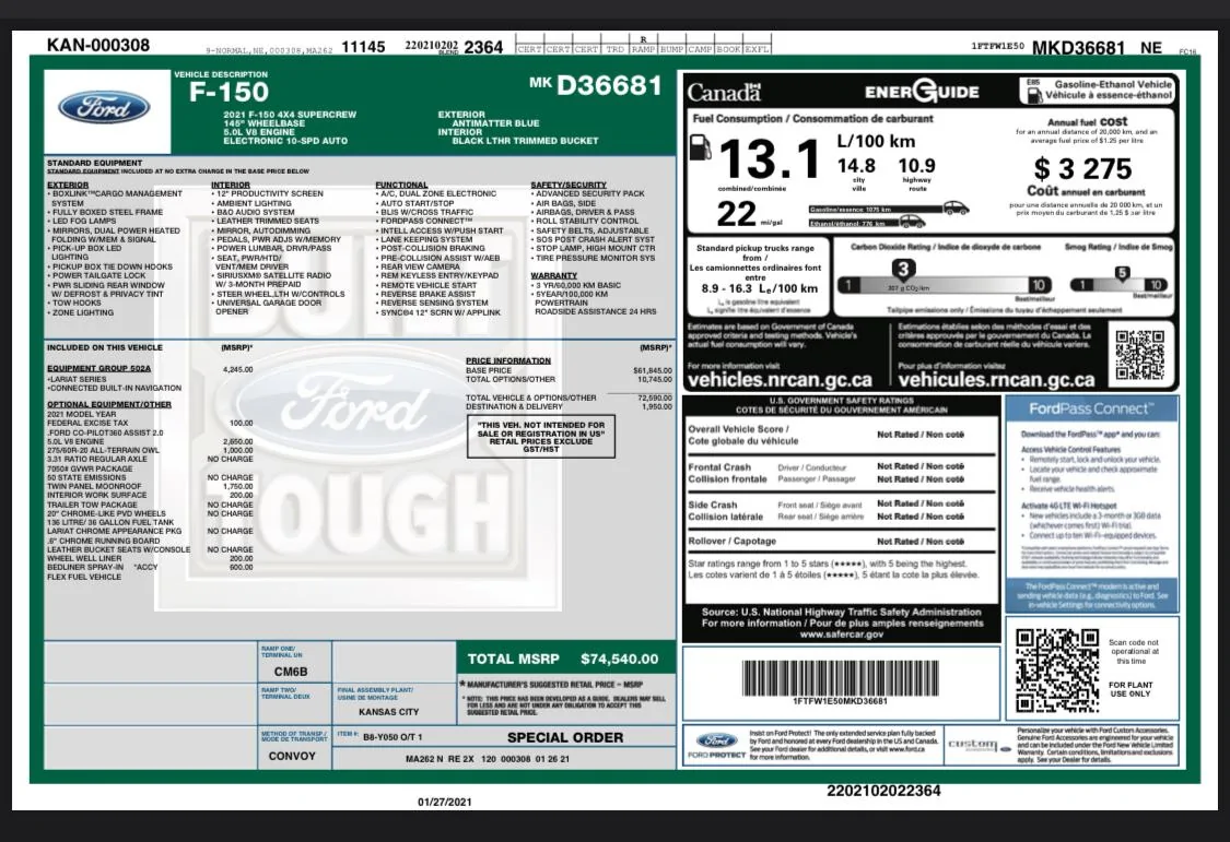 Ford F-150 Next Week 2/1 Builds A5AD64E9-5F31-4B58-A2FE-26F20DE8AC40
