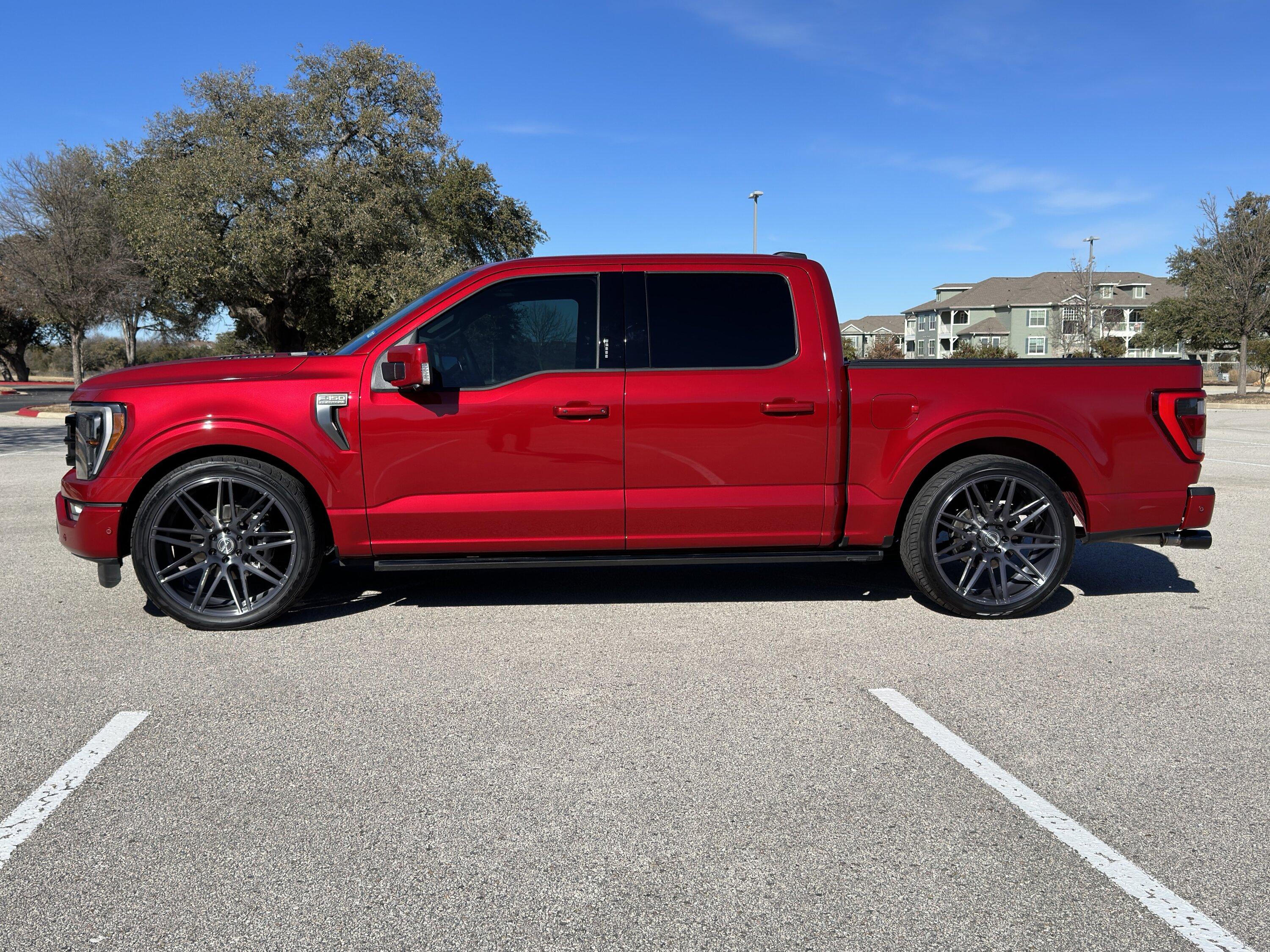 Ford F-150 My 2022 F-150 5.0 Rapid Red Lowered Build (on 3/5 Ridetech lowering kit with Fox Shocks) AA3A4188-3F1A-4D37-83D9-768FFB9F6ADA
