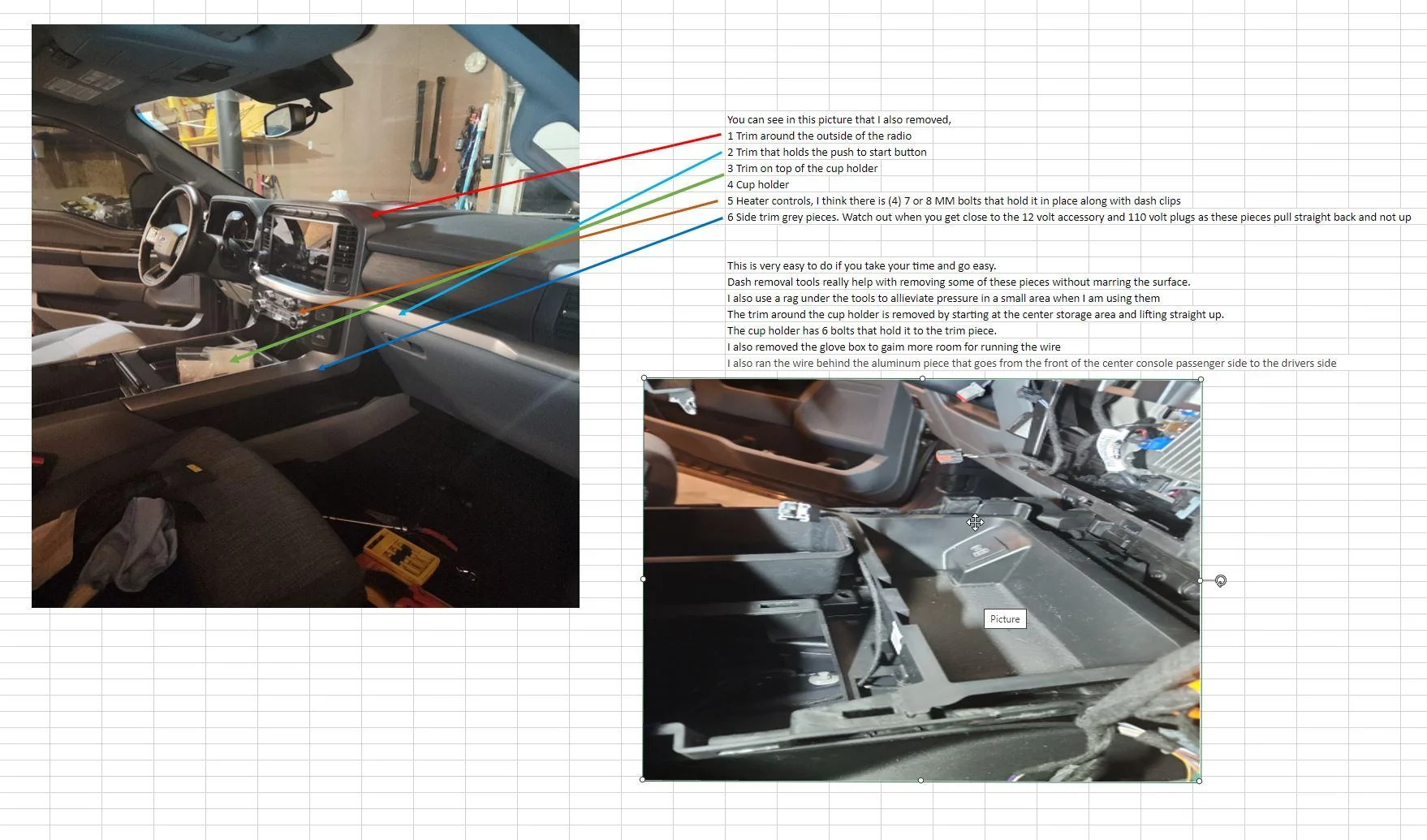 Ford F-150 XLT trucks with push button start cup holder/ambient lighting Adding Ambient Lighting 5