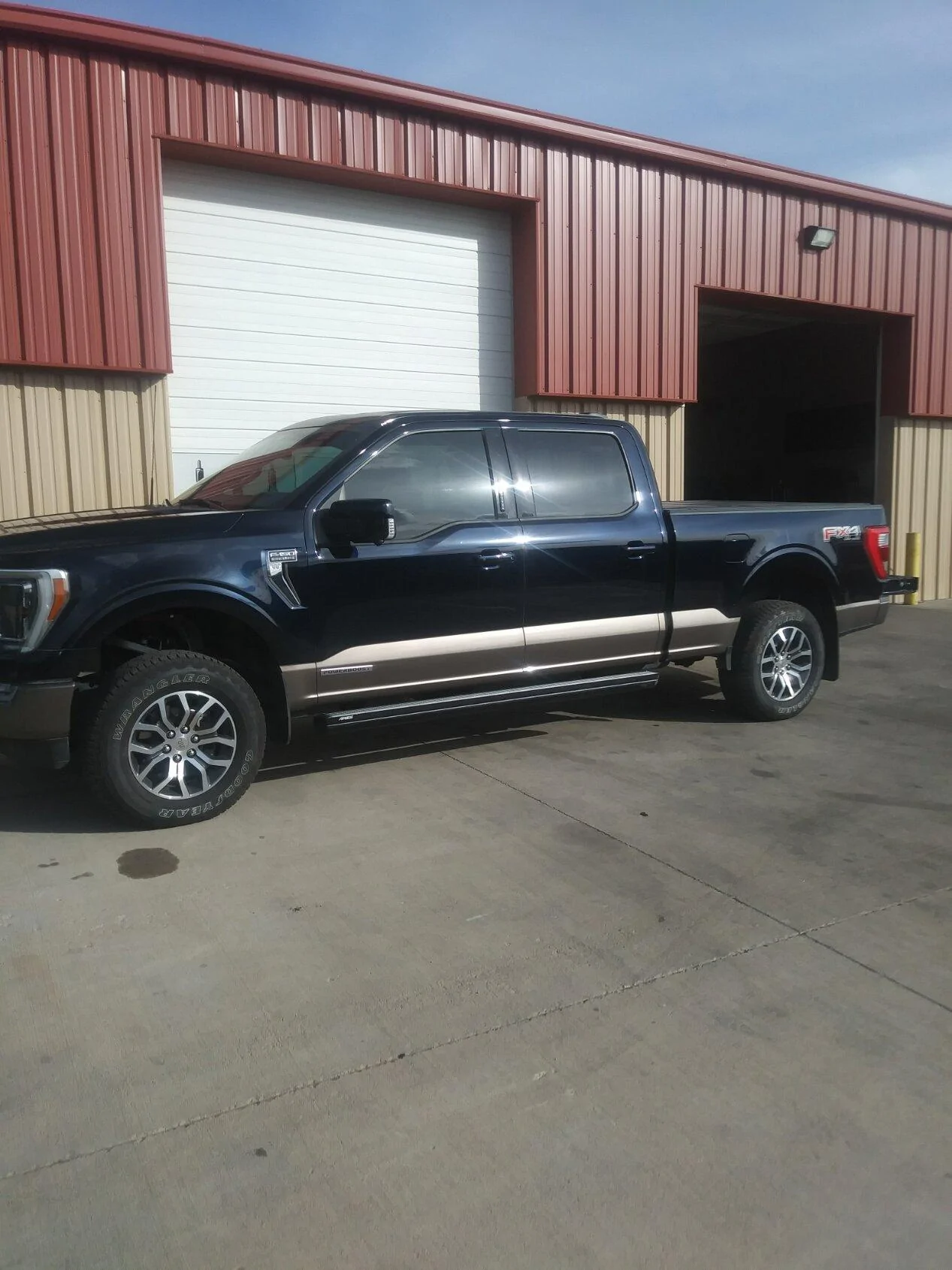 Ford F-150 Antimatter blue vinyl wrap After 2