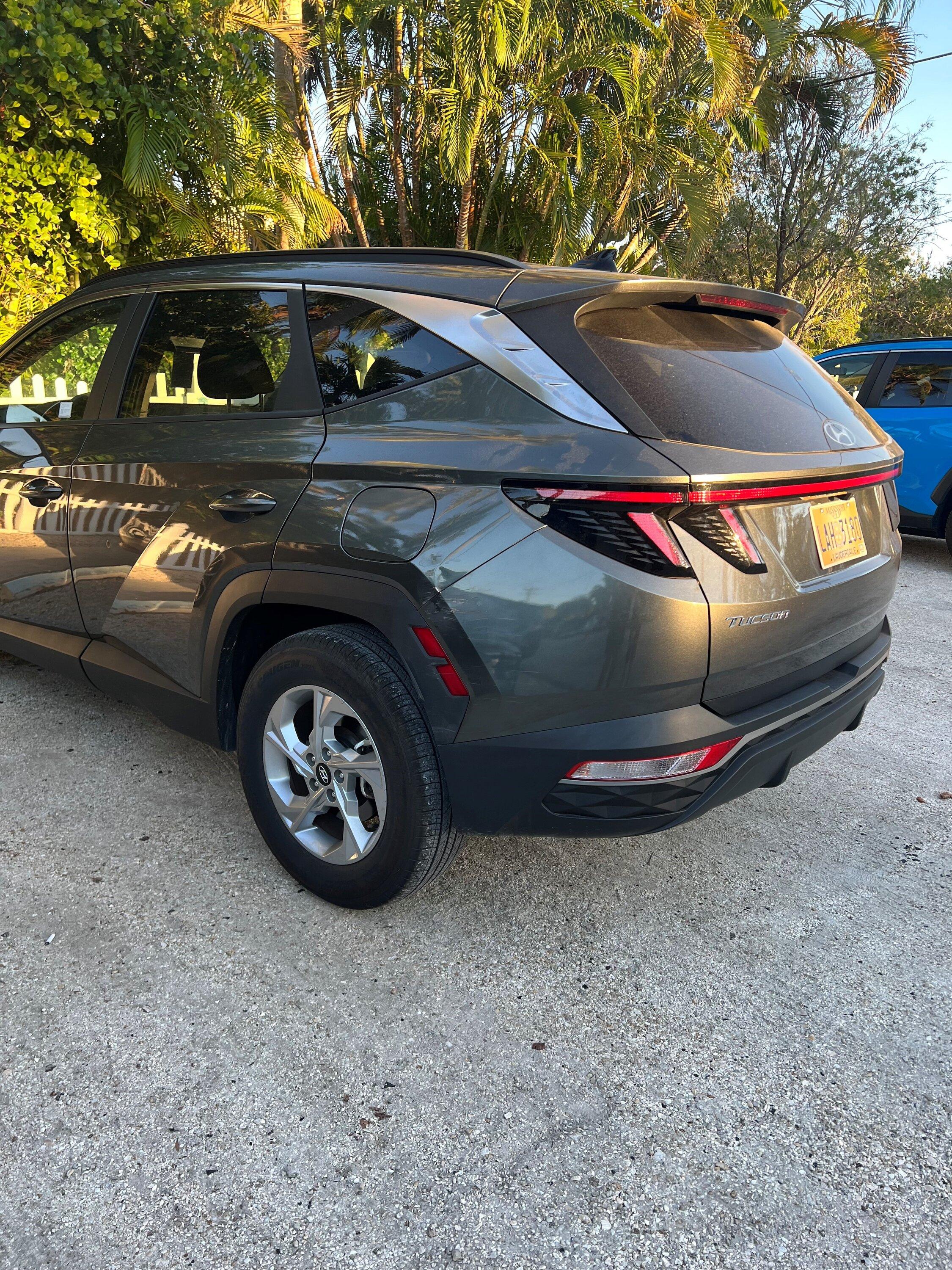 Ford F-150 21 Platinum scuff-mark on tail light After