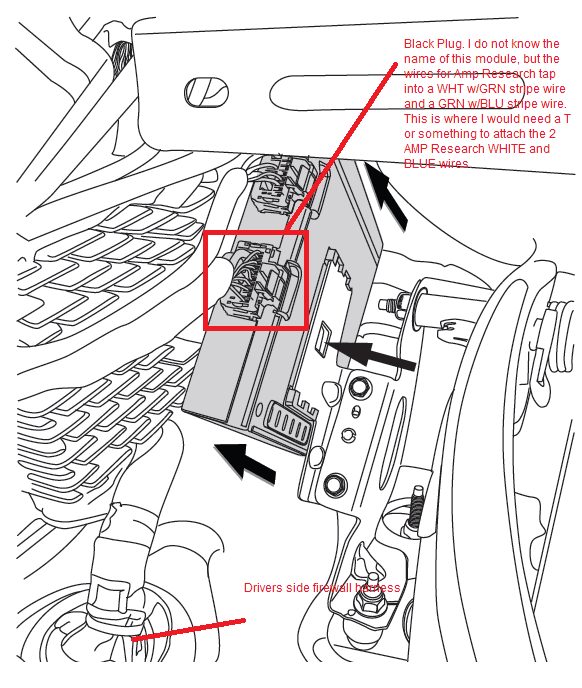 Ford F-150 Amp Research Powerstep Wiring to CAN amp module.PNG