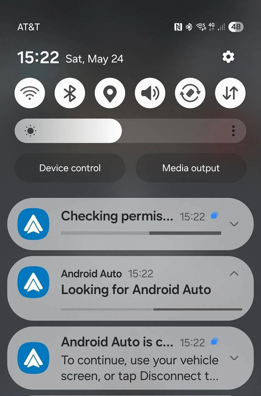 Ford F-150 Phone won't connect to Android Auto via Wireless after Android 15/One UI 7 Update Android Auto Connected While looking for Android Auto
