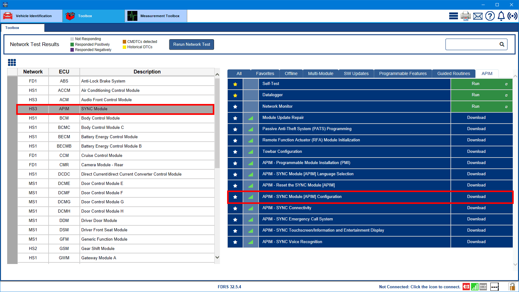 Ford F-150 ECU module programming guide using FDRS APIM_Config_FDRS