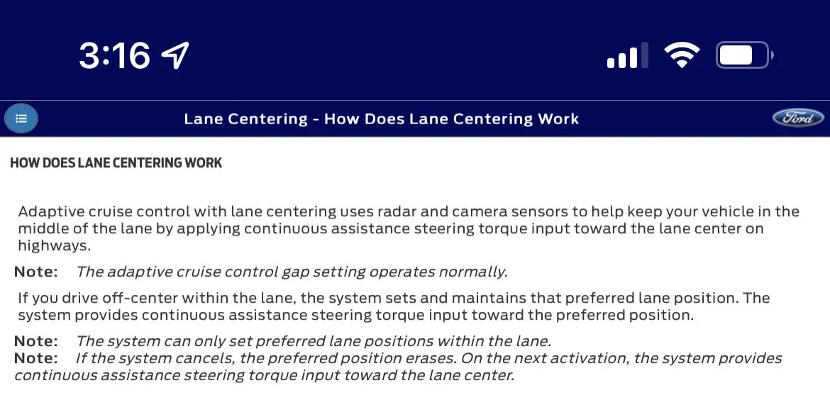 Ford F-150 lane centering and lane drift B21E5F02-768B-4CEB-99C1-4AEE959BF859
