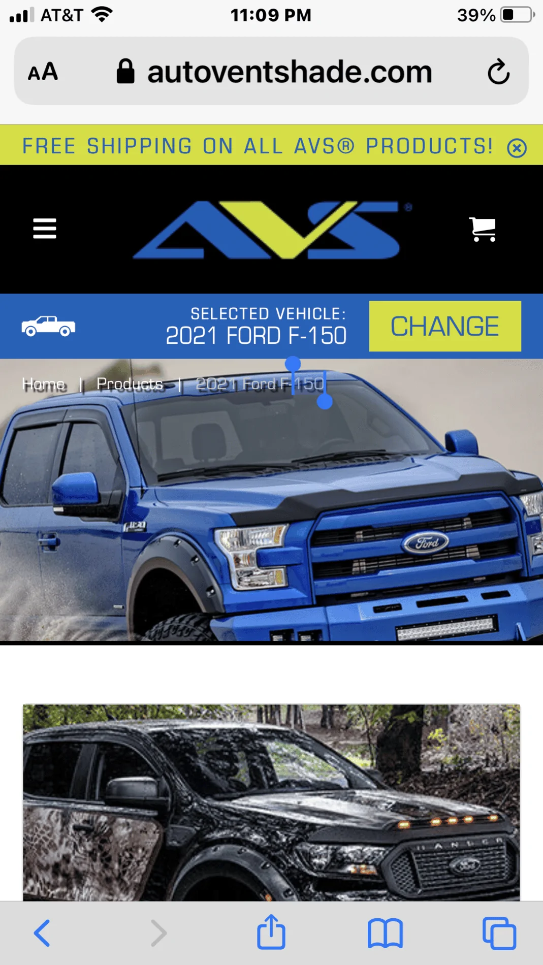 Ford F-150 Hood "Bug" deflector B3446FFD-B892-4AD1-9E70-BC0A137DB4E0