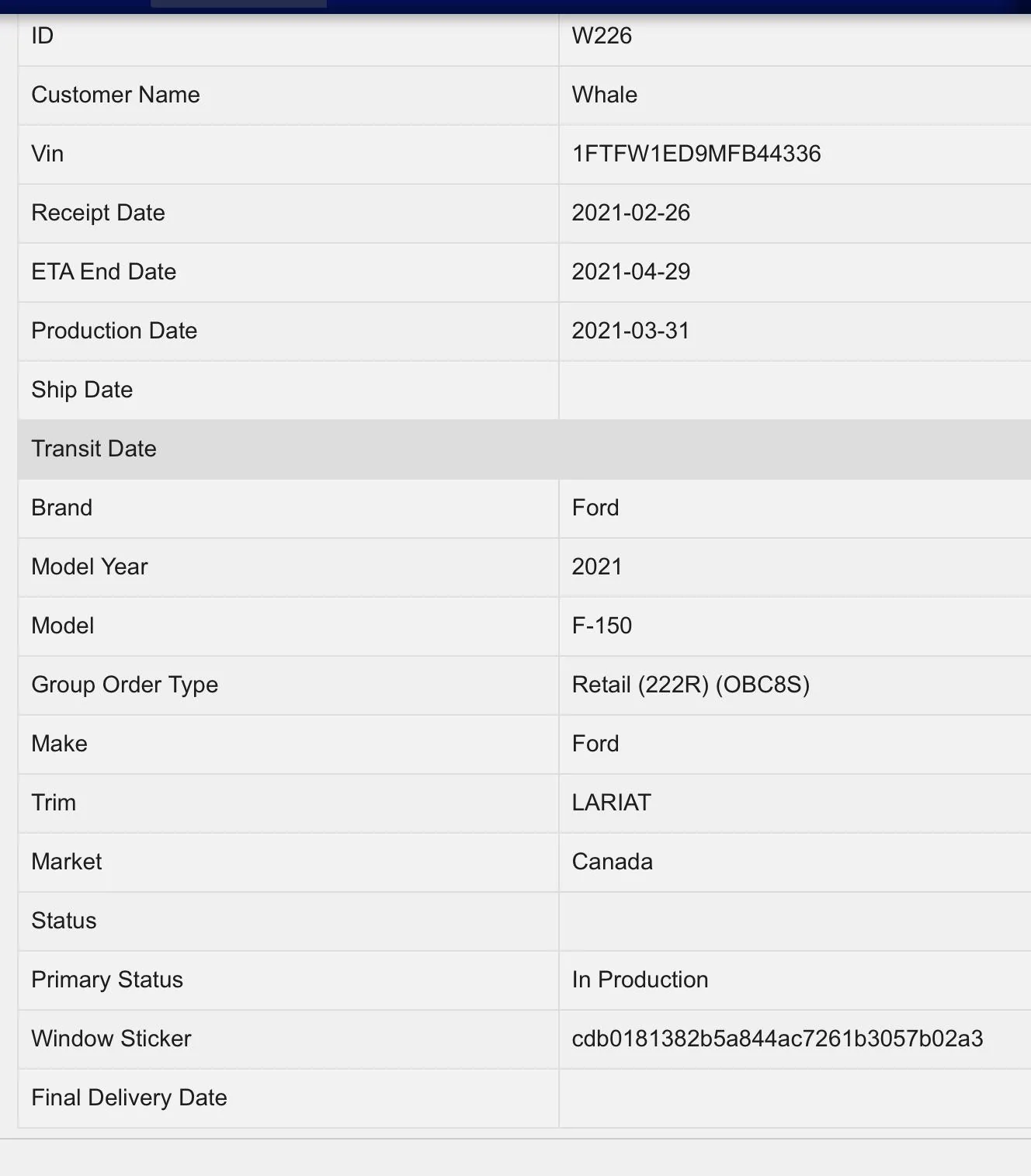 Ford F-150 4/26 Build Week B37FC0DB-C94F-478A-88DC-537FE64C64E8
