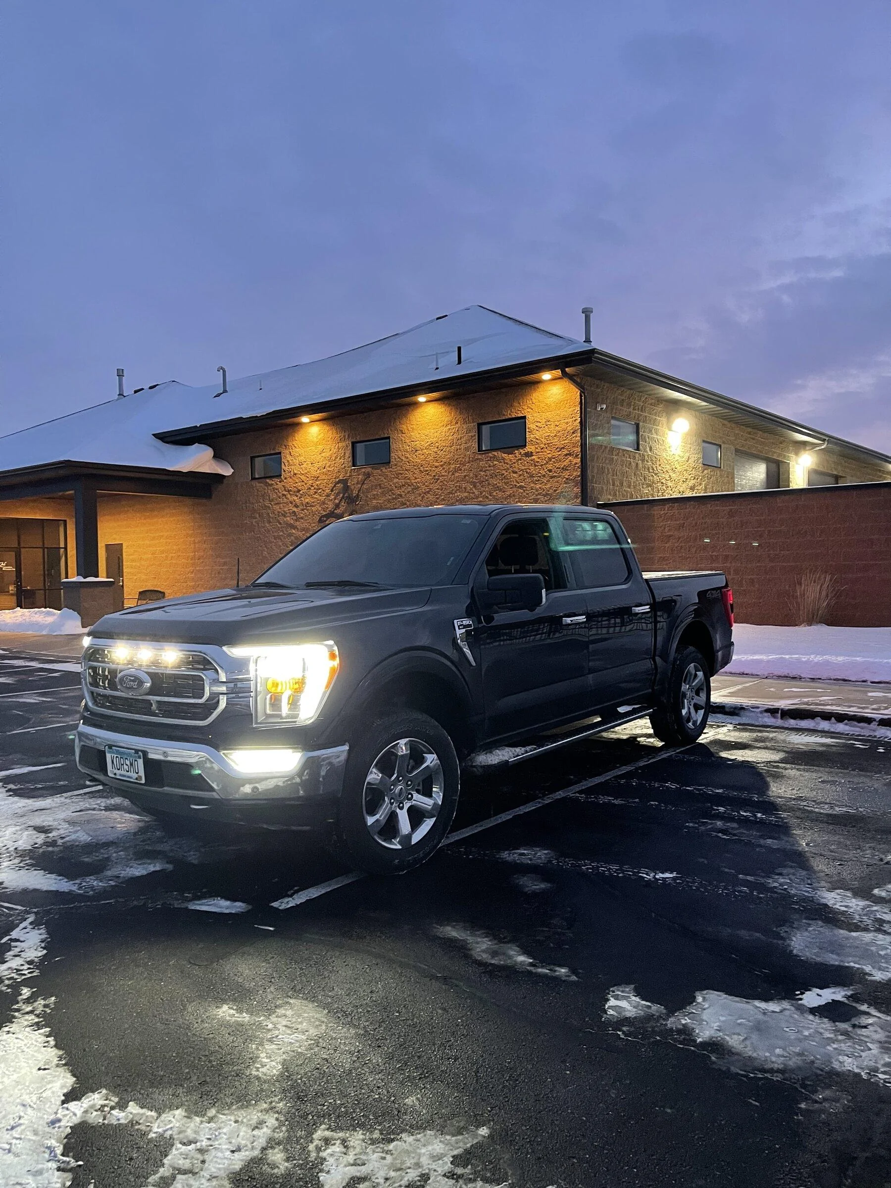 Ford F-150 Raptor grill lights installed on Lariat B7ECA7D9-D8D7-4381-B363-0E5F9B4D35F0