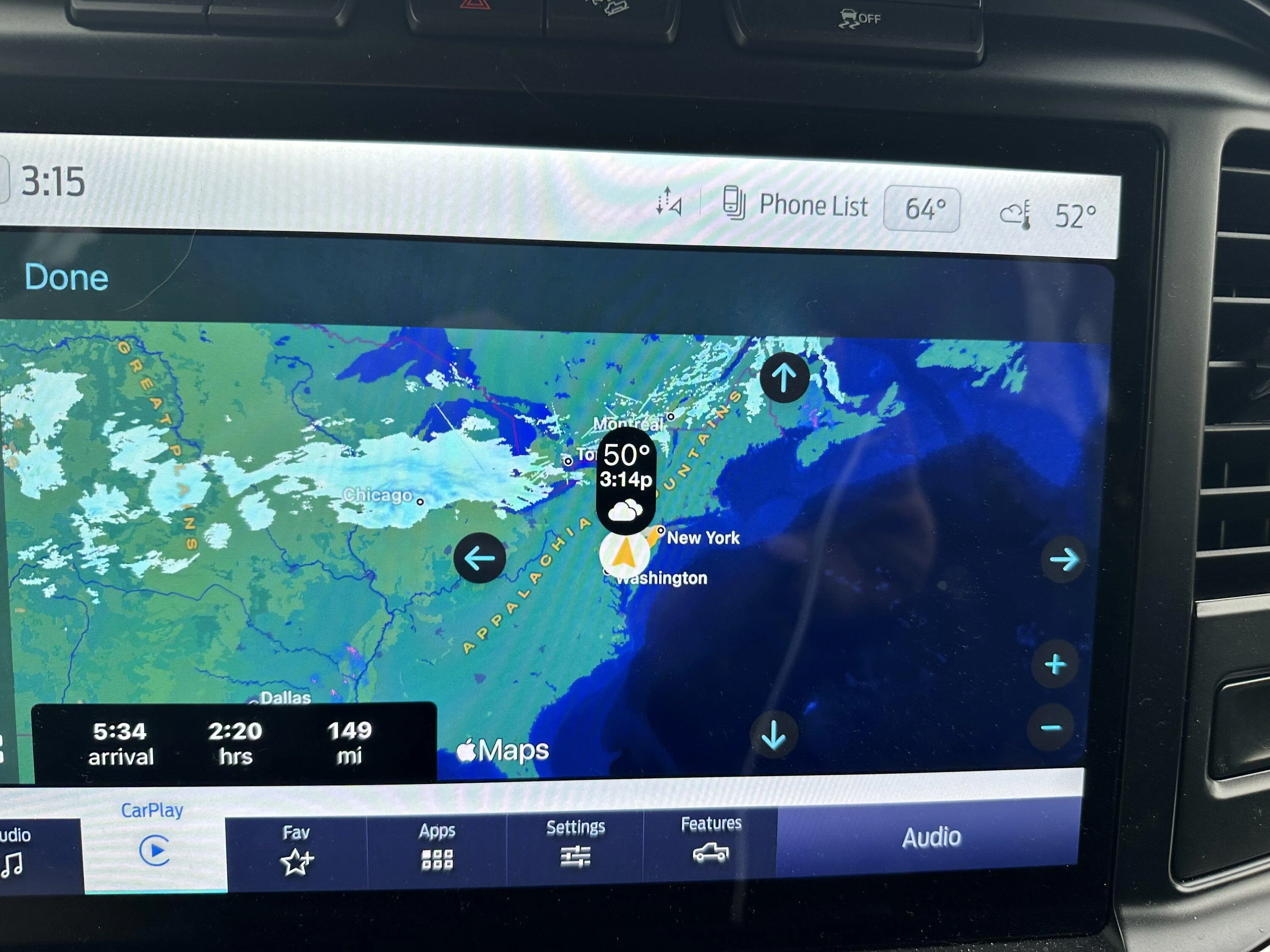 Ford F-150 CarPlay enabled weather radar app? BAFC824D-F447-485F-925D-9E0104F8ADB6