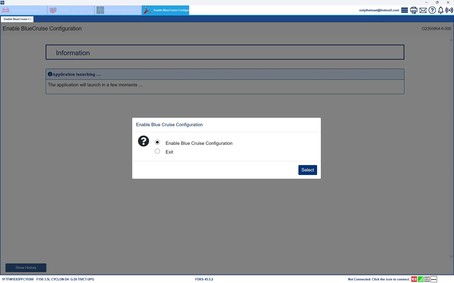 Ford F-150 FDRS - Enable BlueCruise Configuration Password? BC3