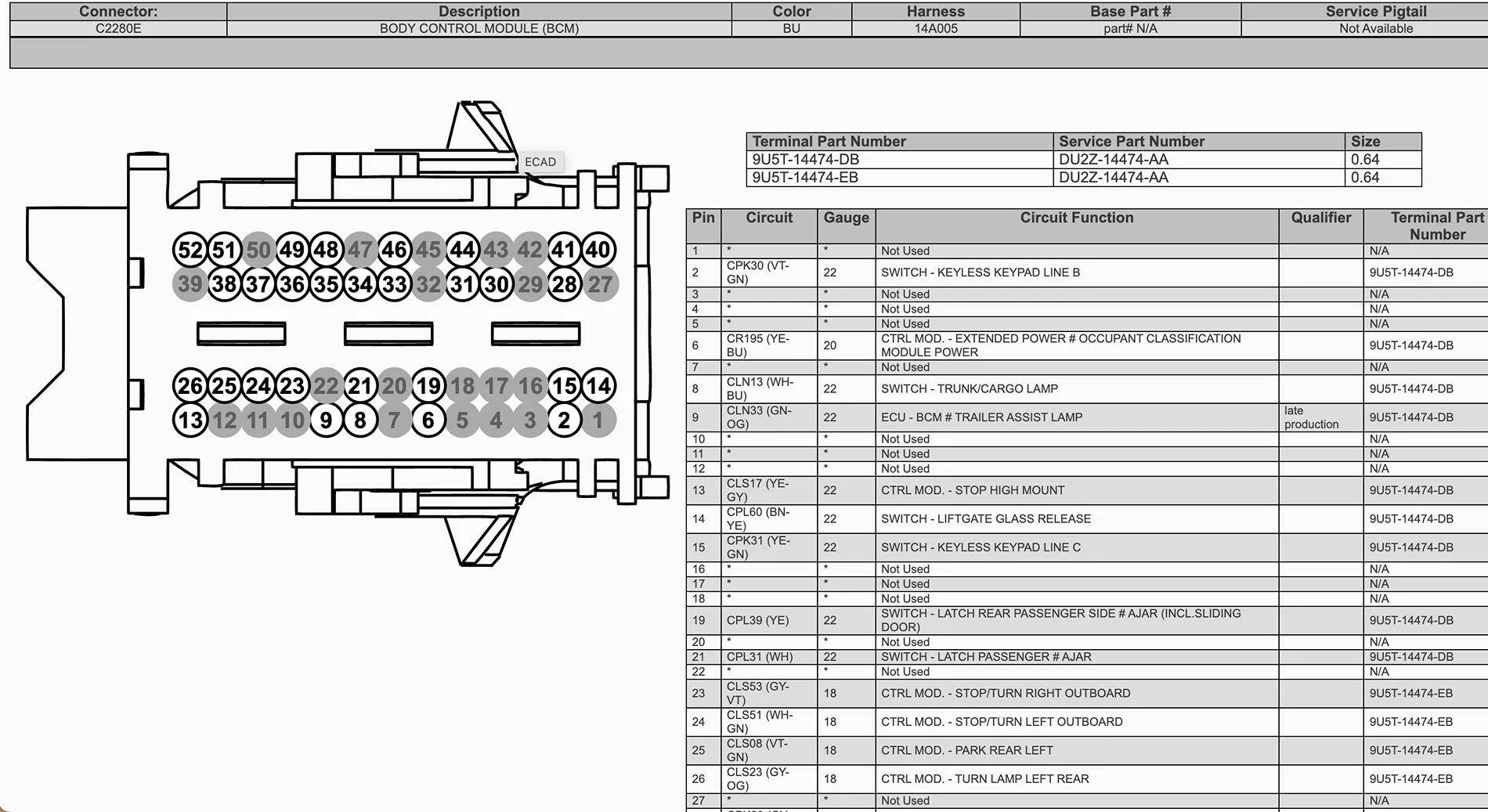 Ford F-150 Retrofit power tailgate? BCM Connector