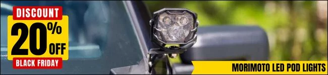 Ford F-150 BLACK FRIDAY | Save on Diode Dynamics, Baja Designs, Morimoto & More (11/22 - 12/3) bf24header-morimoto-led-pod-lights