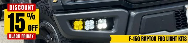 Ford F-150 BLACK FRIDAY | Save on Diode Dynamics, Baja Designs, Morimoto & More (11/22 - 12/3) bf24header-raptor-fog-kits