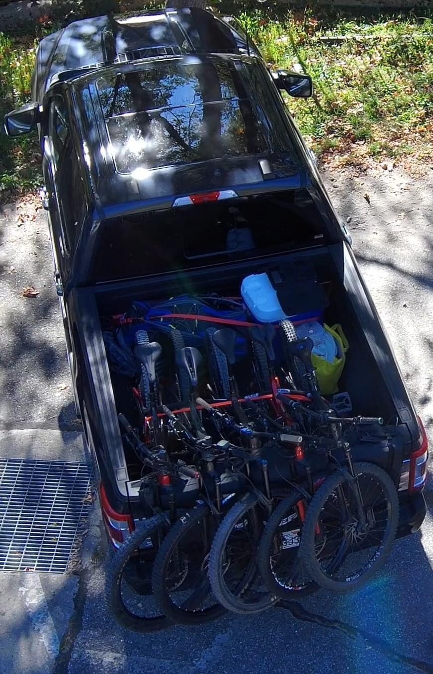 Ford F-150 Carried 5 bikes, 4 riders, and gear with the 5.7’ bed F-150 BFCEF600-175C-4971-94CC-A8A044C82A07