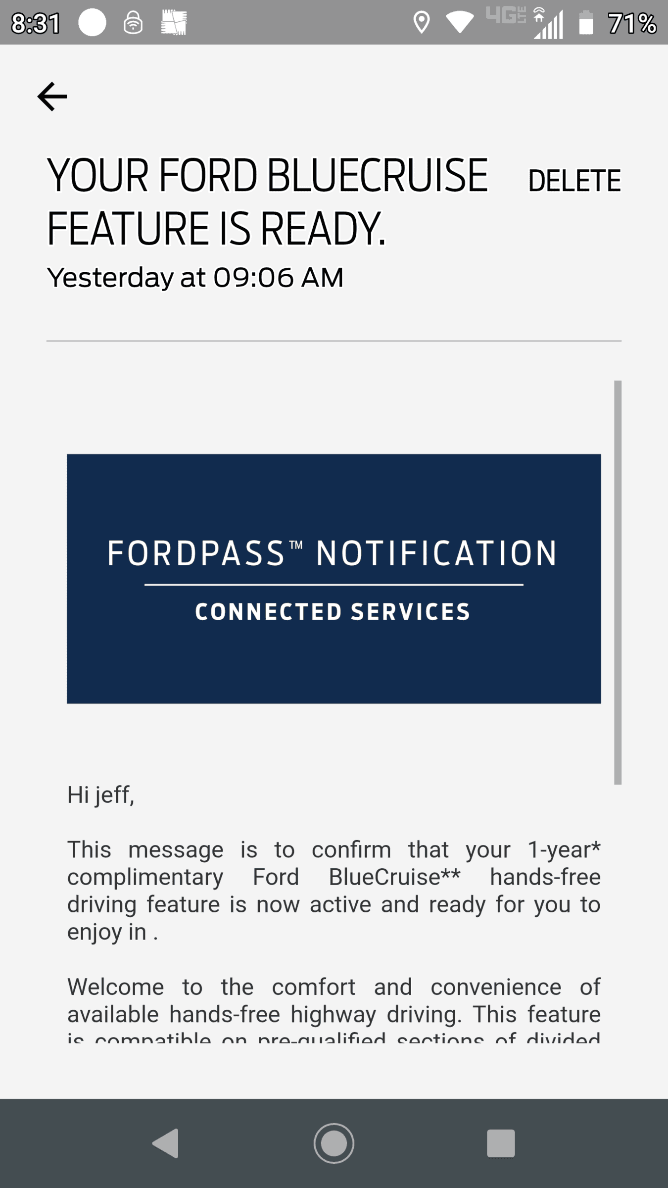 Ford F-150 Failed 1.7.1 update, eagerly awaiting BlueCruise, whats your plan? Blue_cruise_notificatio